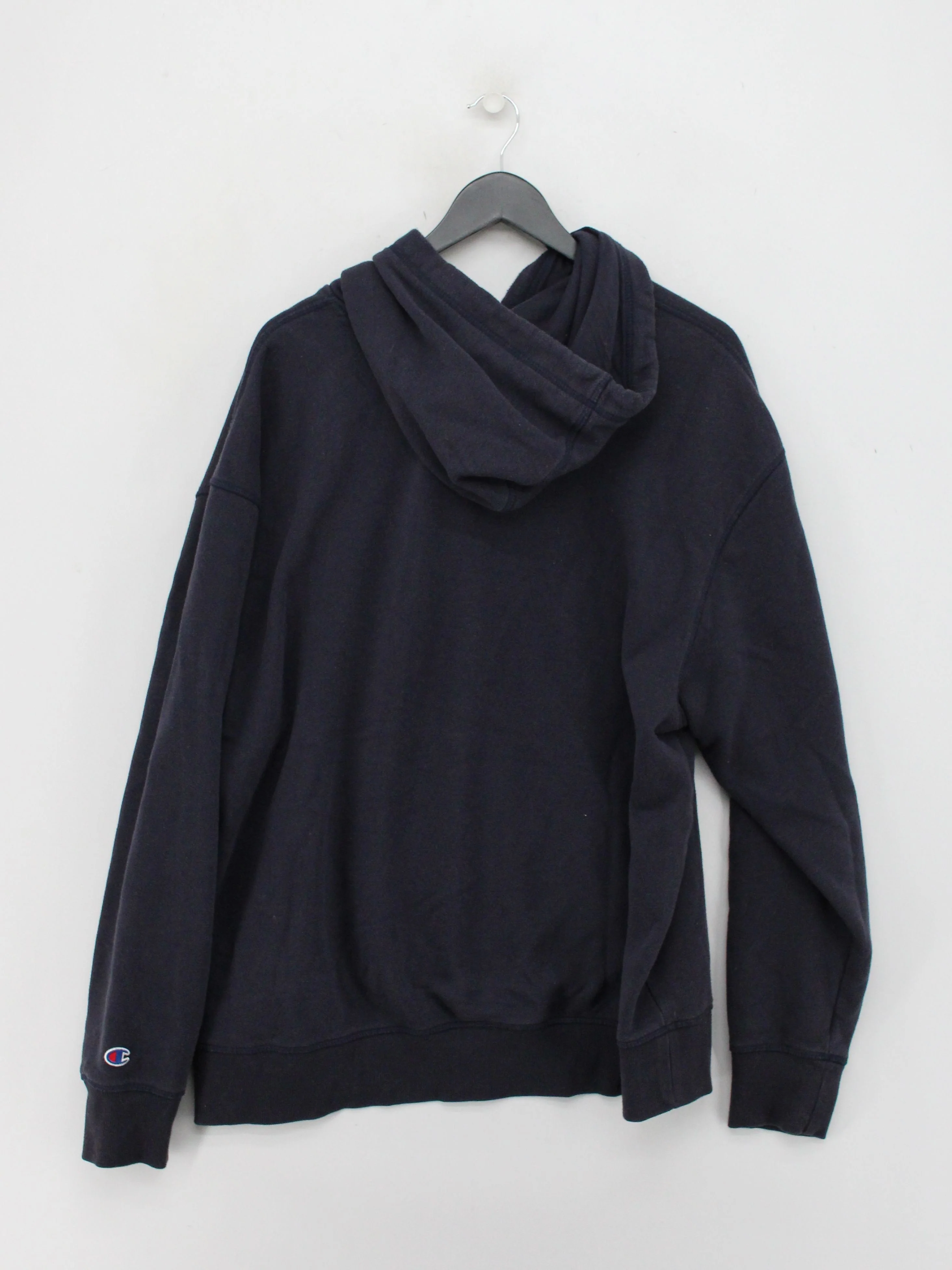 Champion Men's Hoodie XL Blue Graphic Cotton with Polyester Pullover - Image 2