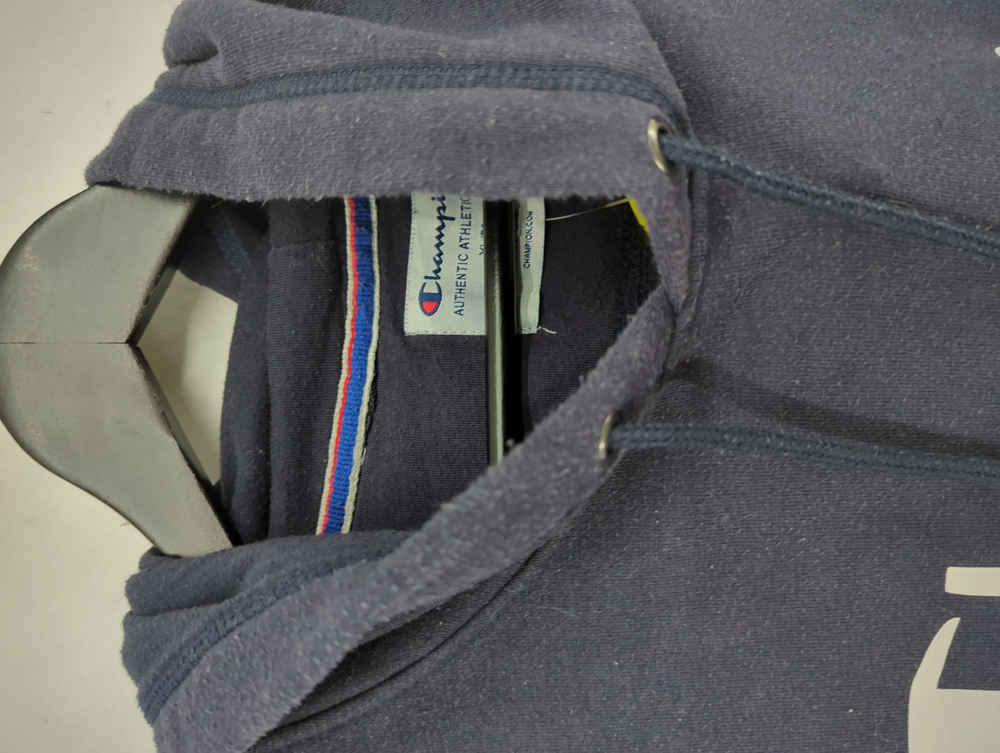 Champion Men's Hoodie XL Blue Graphic Cotton with Polyester Pullover - Image 5