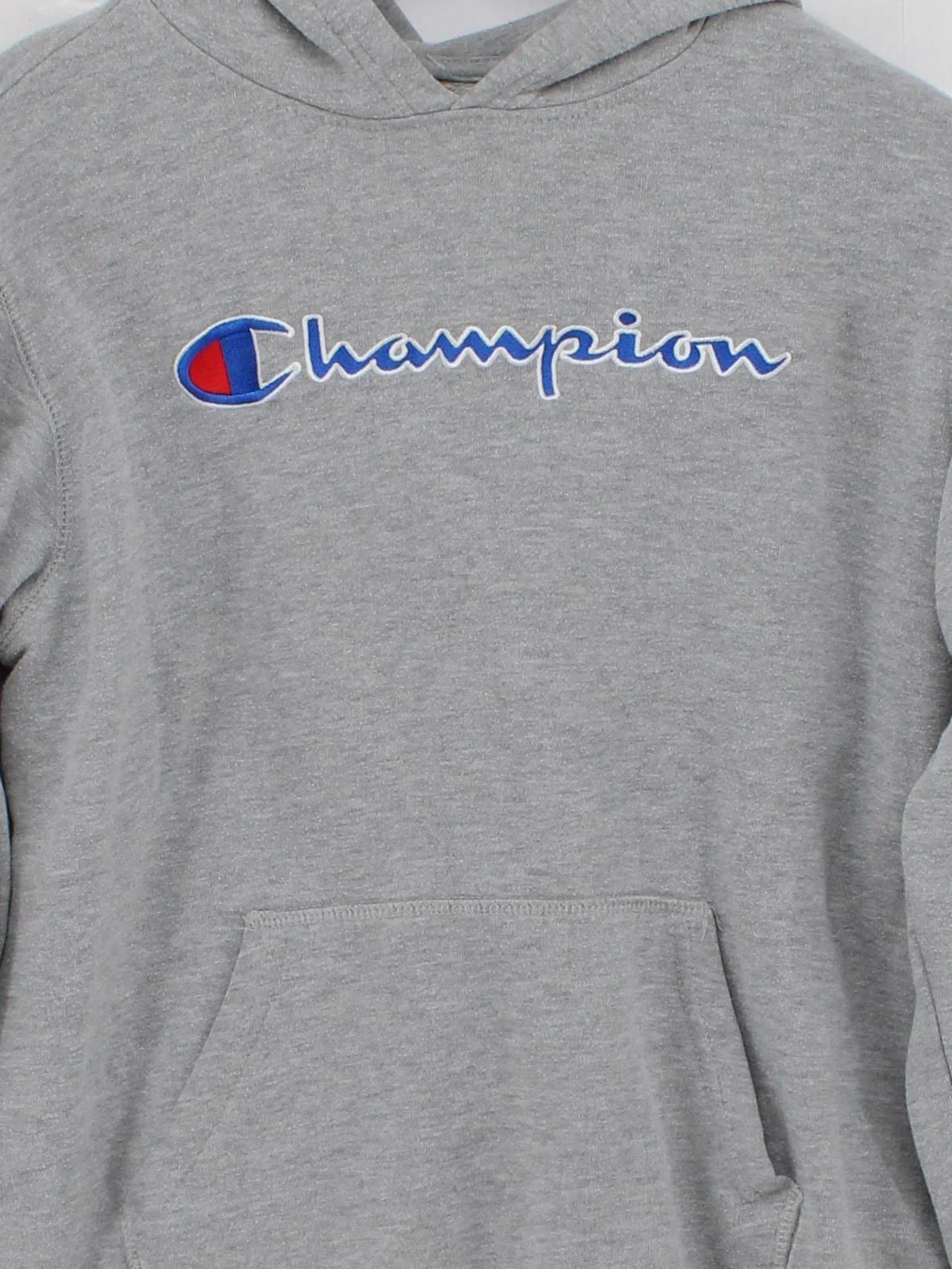 Champion Men's Hoodie XL Grey Graphic 100% Other Pullover - Image 3