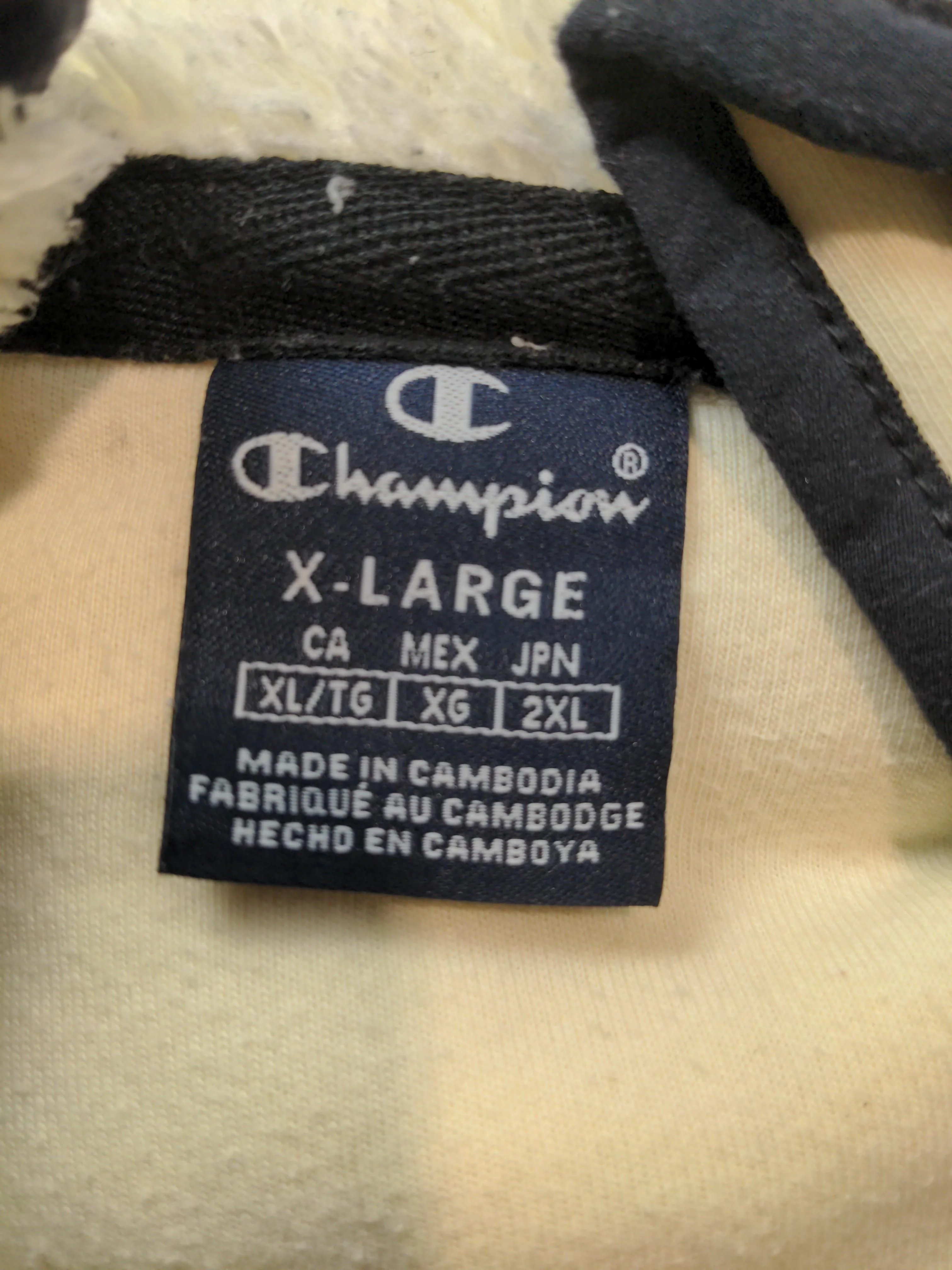 Champion Men's Jumper XL Cream Polyester with Cotton Mock Neck Pullover - Image 6