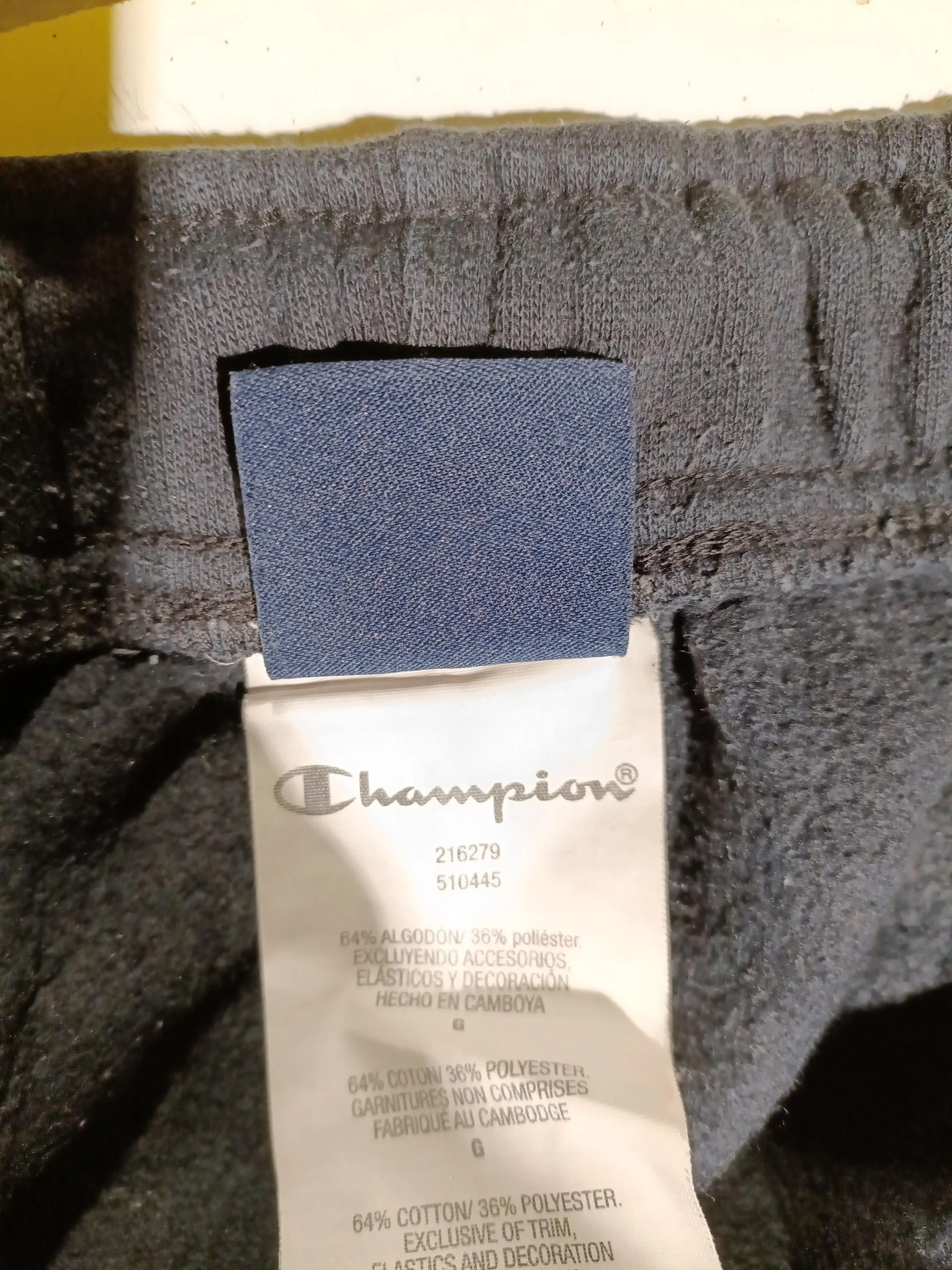 Champion Men's Sports Bottoms L Black Cotton with Polyester Sweatpants - Image 7