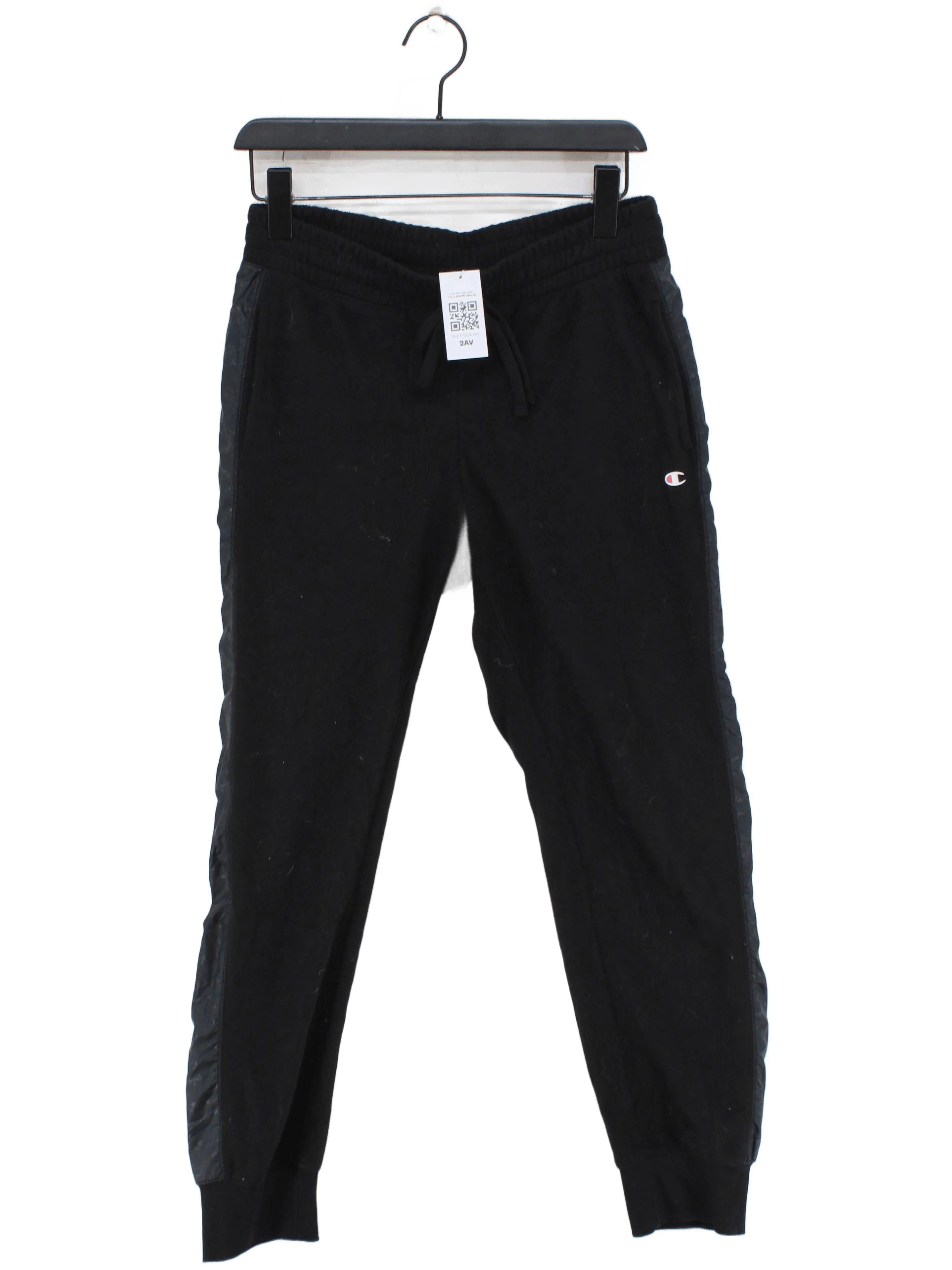 Champion Men's Sports Bottoms M Black Polyester with Cotton, Elastane Sweatpants