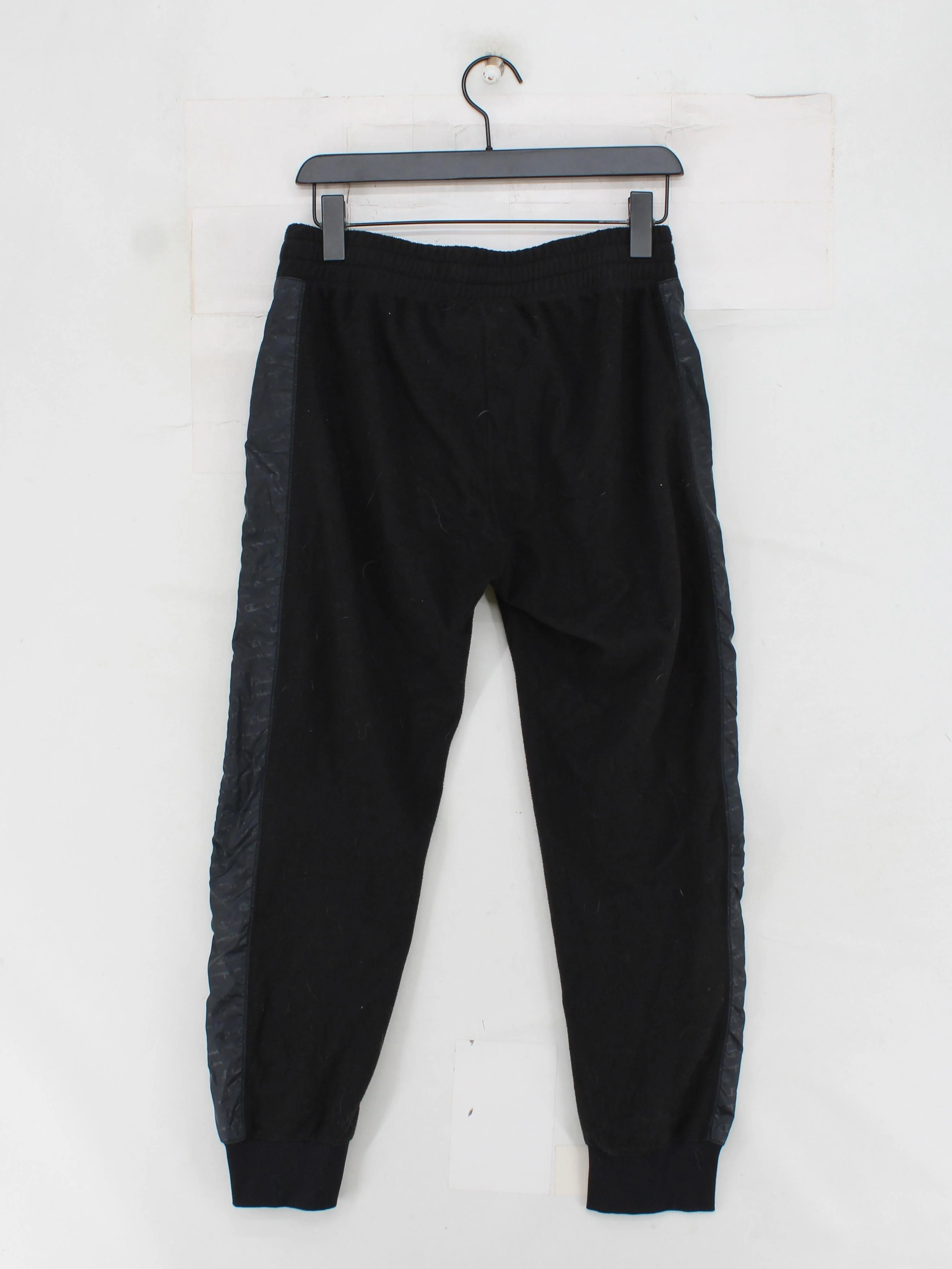 Champion Men's Sports Bottoms M Black Polyester with Cotton, Elastane Sweatpants - Image 2
