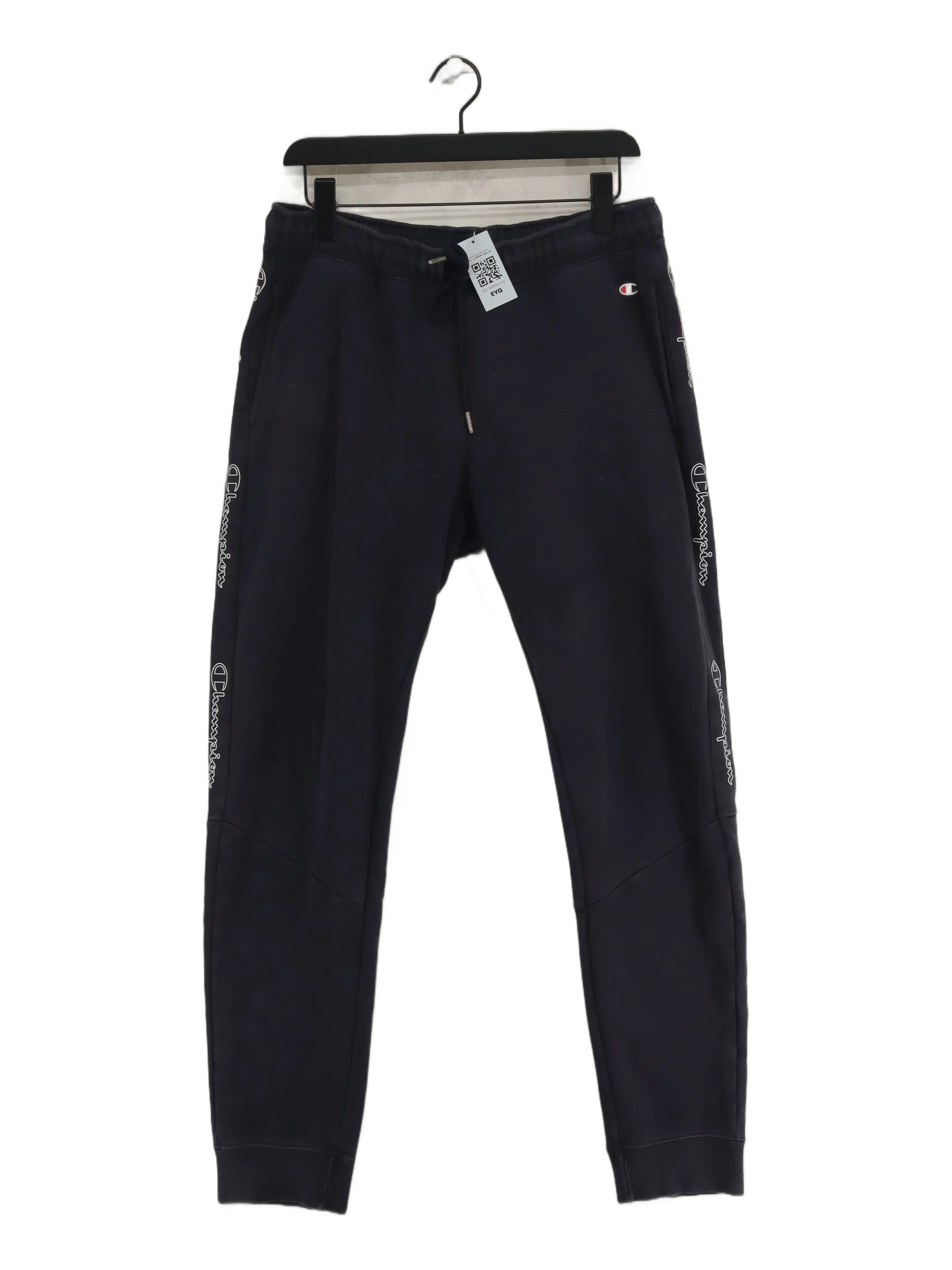 Champion Men's Sports Bottoms M Grey Cotton with Polyester Tapered Sweatpants