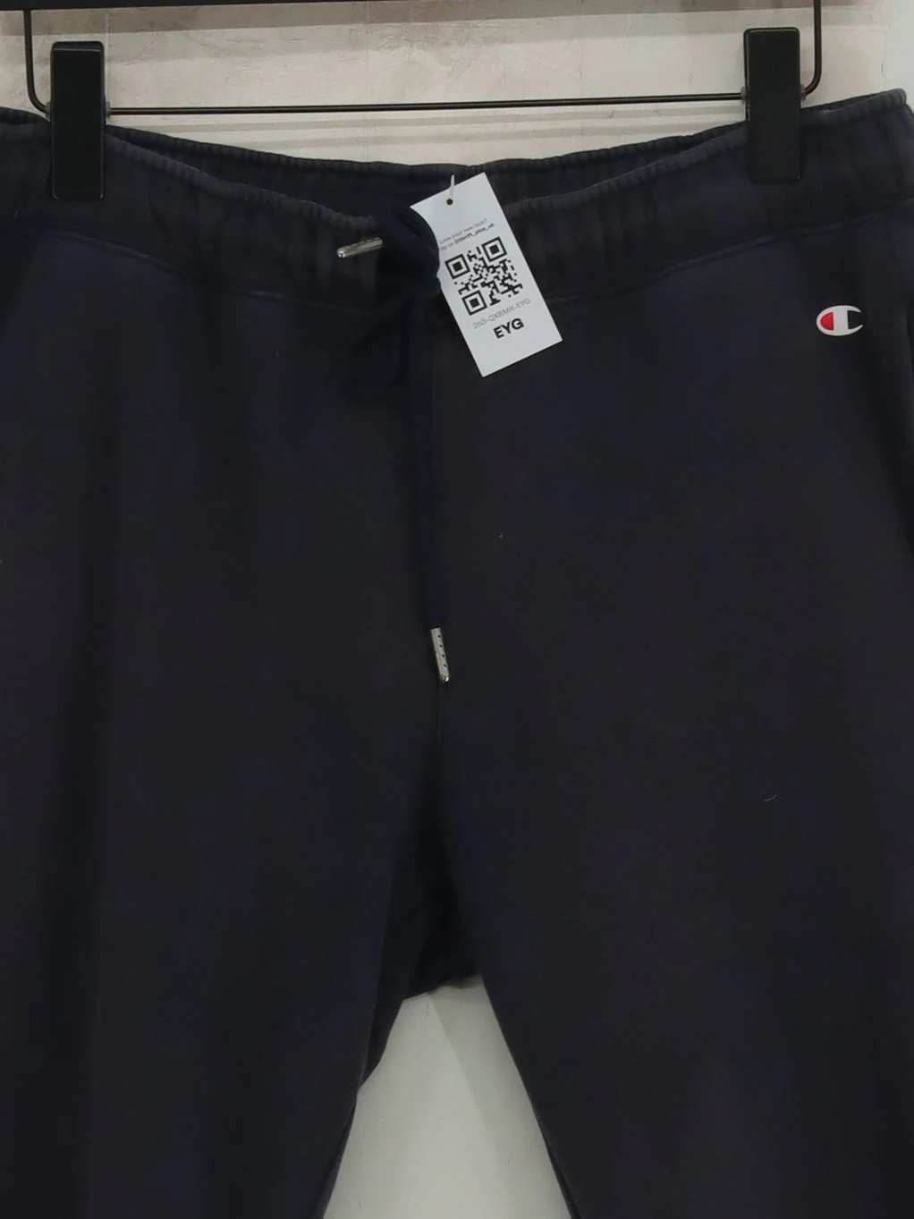 Champion Men's Sports Bottoms M Grey Cotton with Polyester Tapered Sweatpants - Image 3