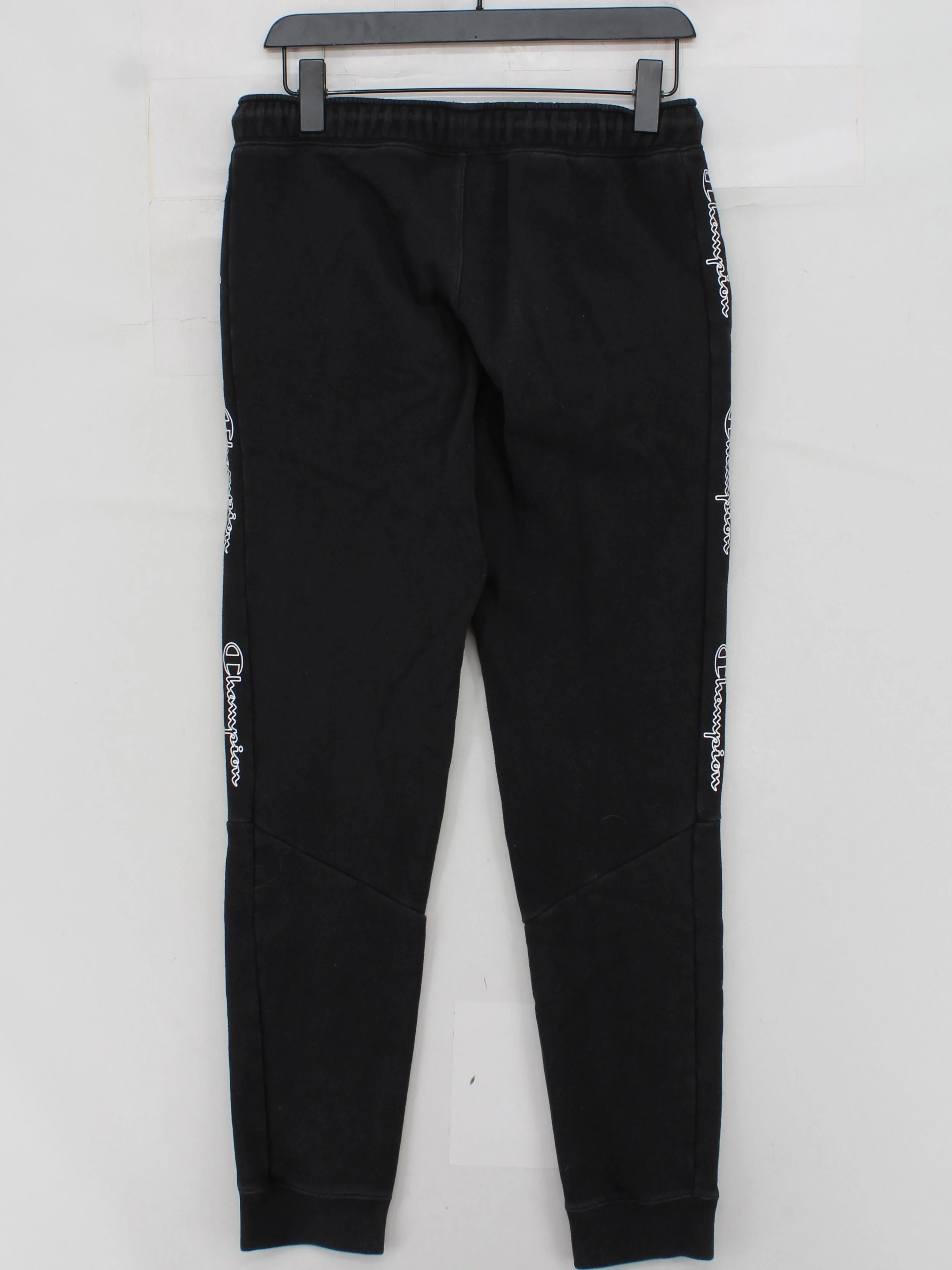 Champion Men's Sports Bottoms S Black Graphic Cotton with Polyester Sweatpants - Image 2
