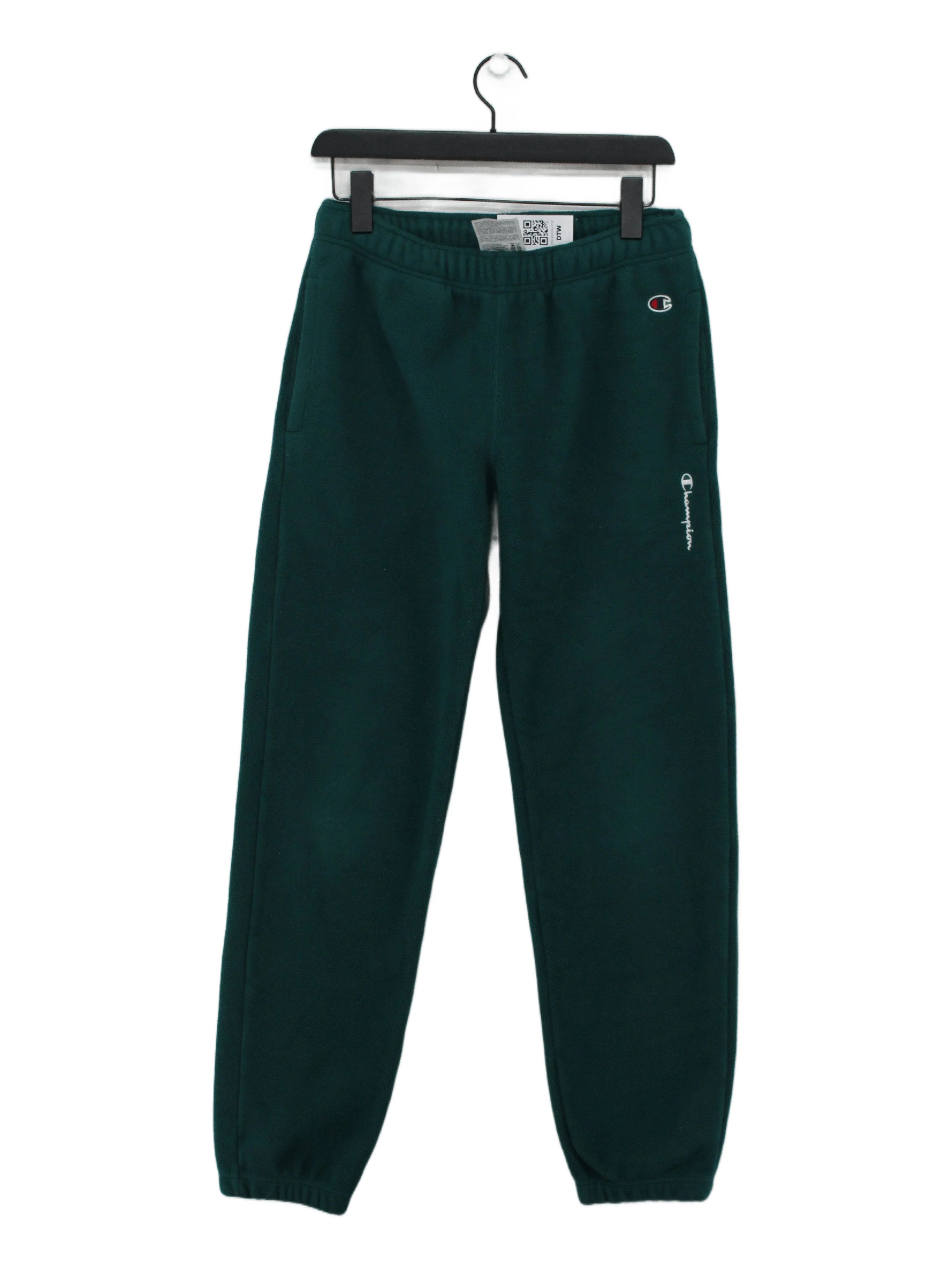 Champion Men's Sports Bottoms S Green 100% Polyester Sweatpants