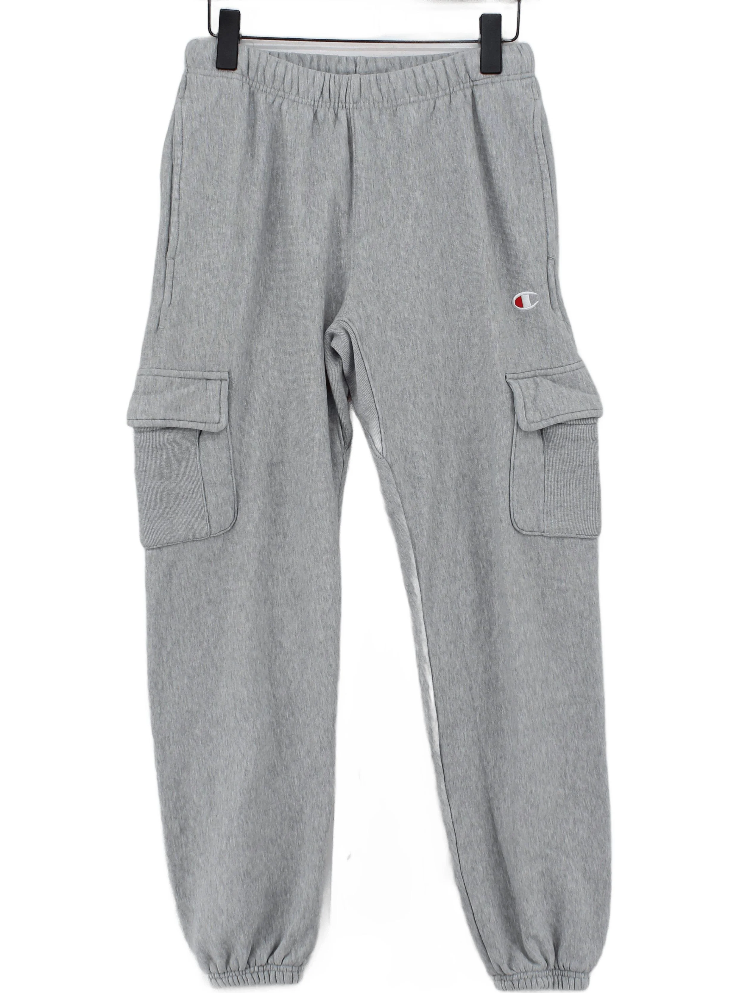 Champion Men's Sports Bottoms S Grey Cotton with Polyester Sweatpants