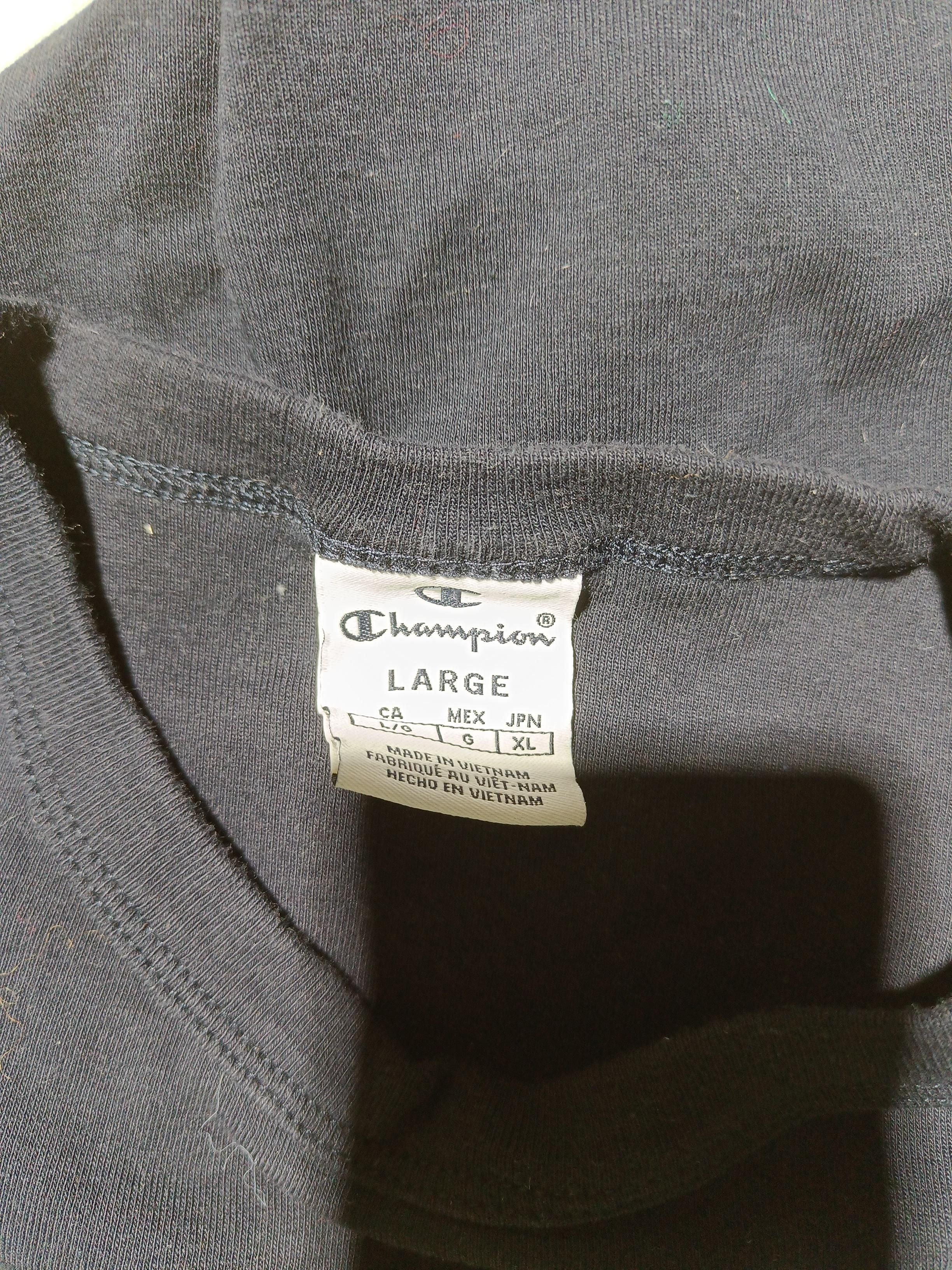 Champion Men's T-Shirt L Blue 100% Cotton Basic - Image 5