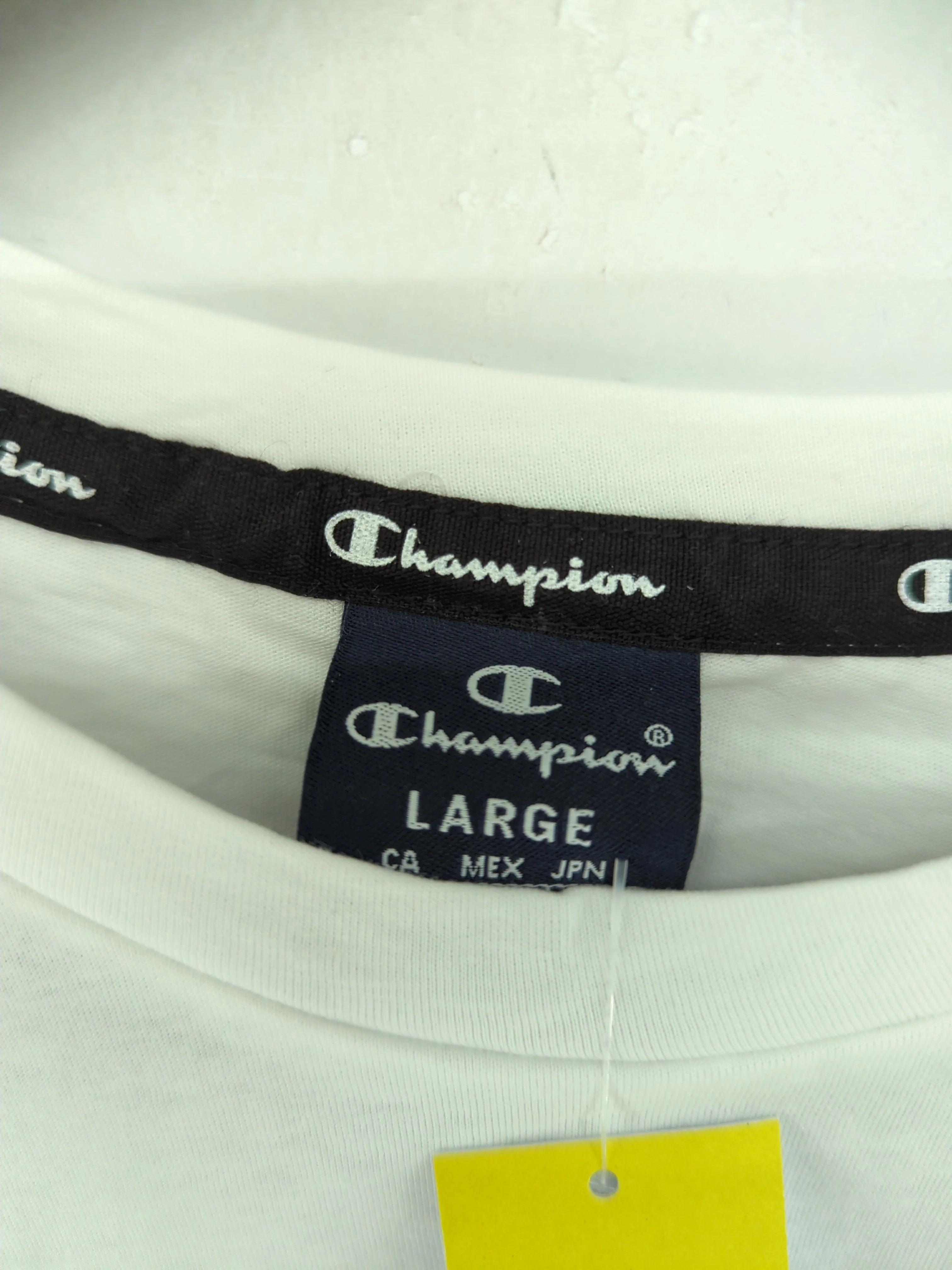 Champion Men's T-Shirt L White 100% Cotton Crew Neck Basic New with tags - Image 5