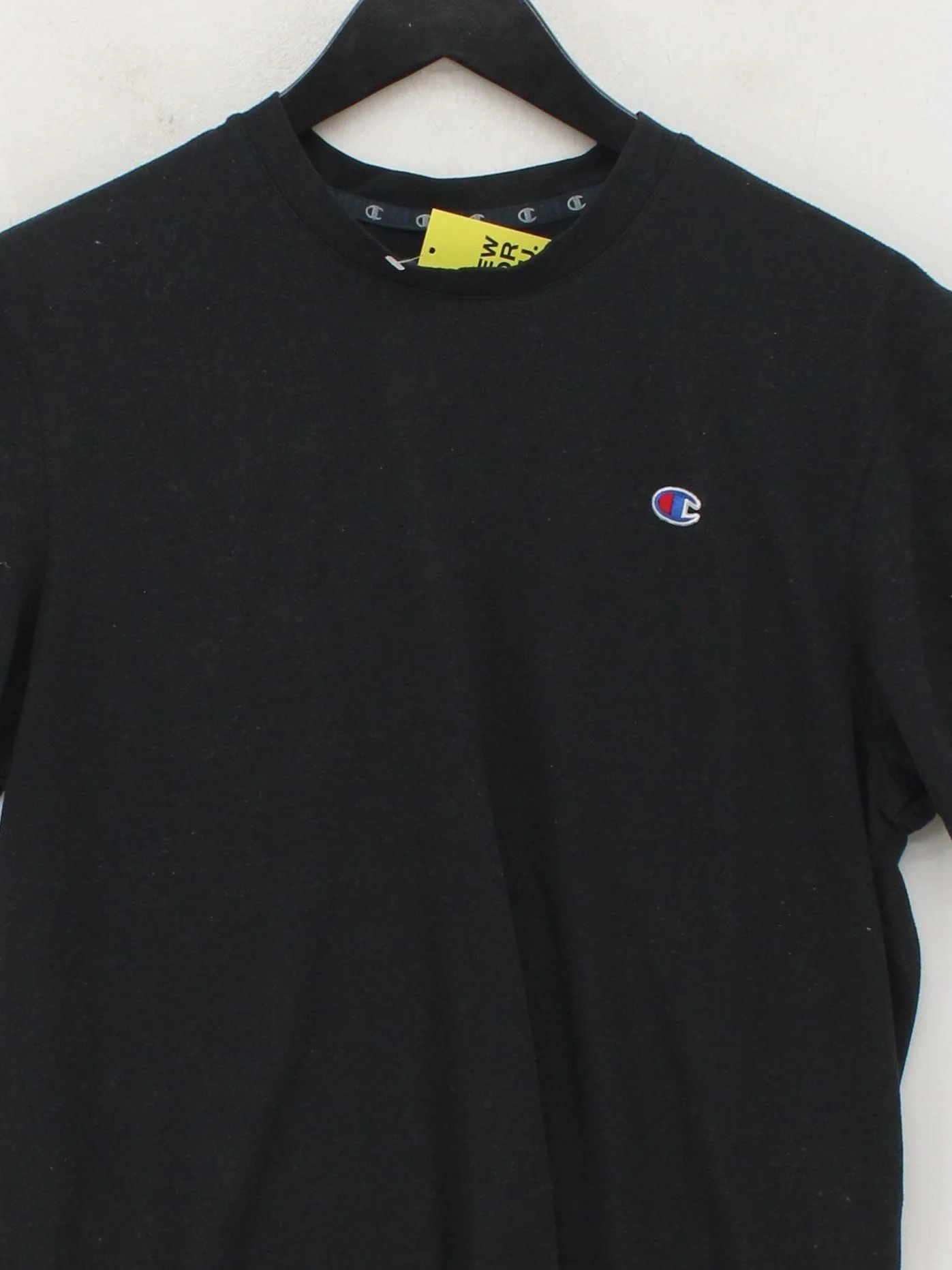 Champion Men's T-Shirt M Black 100% Cotton Basic - Image 3