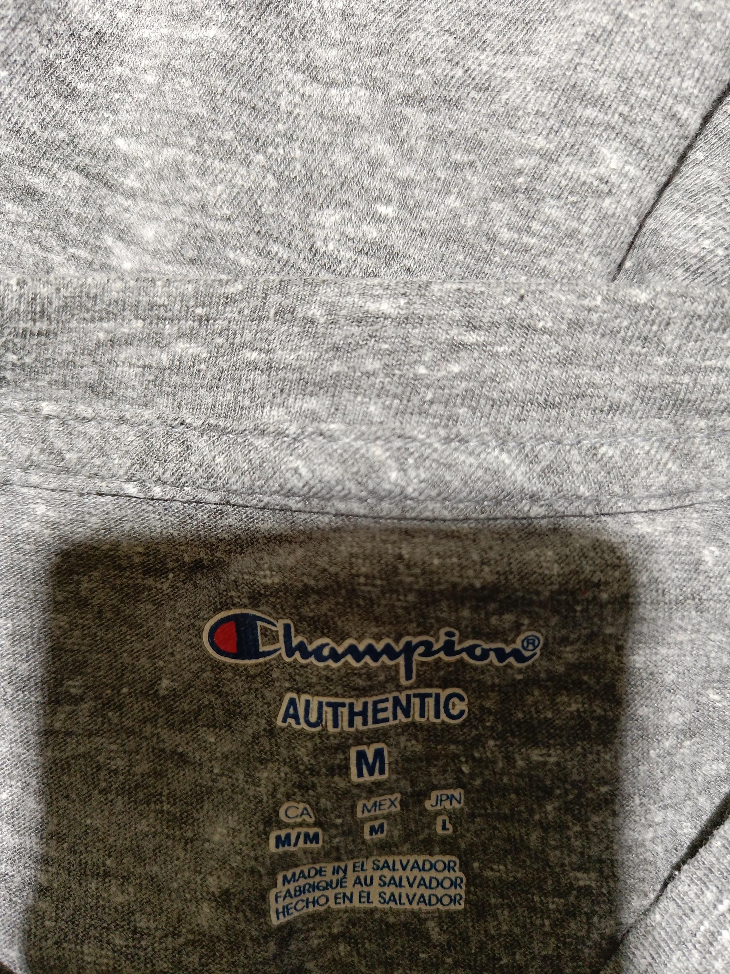 Champion Men's T-Shirt M Grey Graphic Polyester with Cotton, Rayon Basic - Image 6