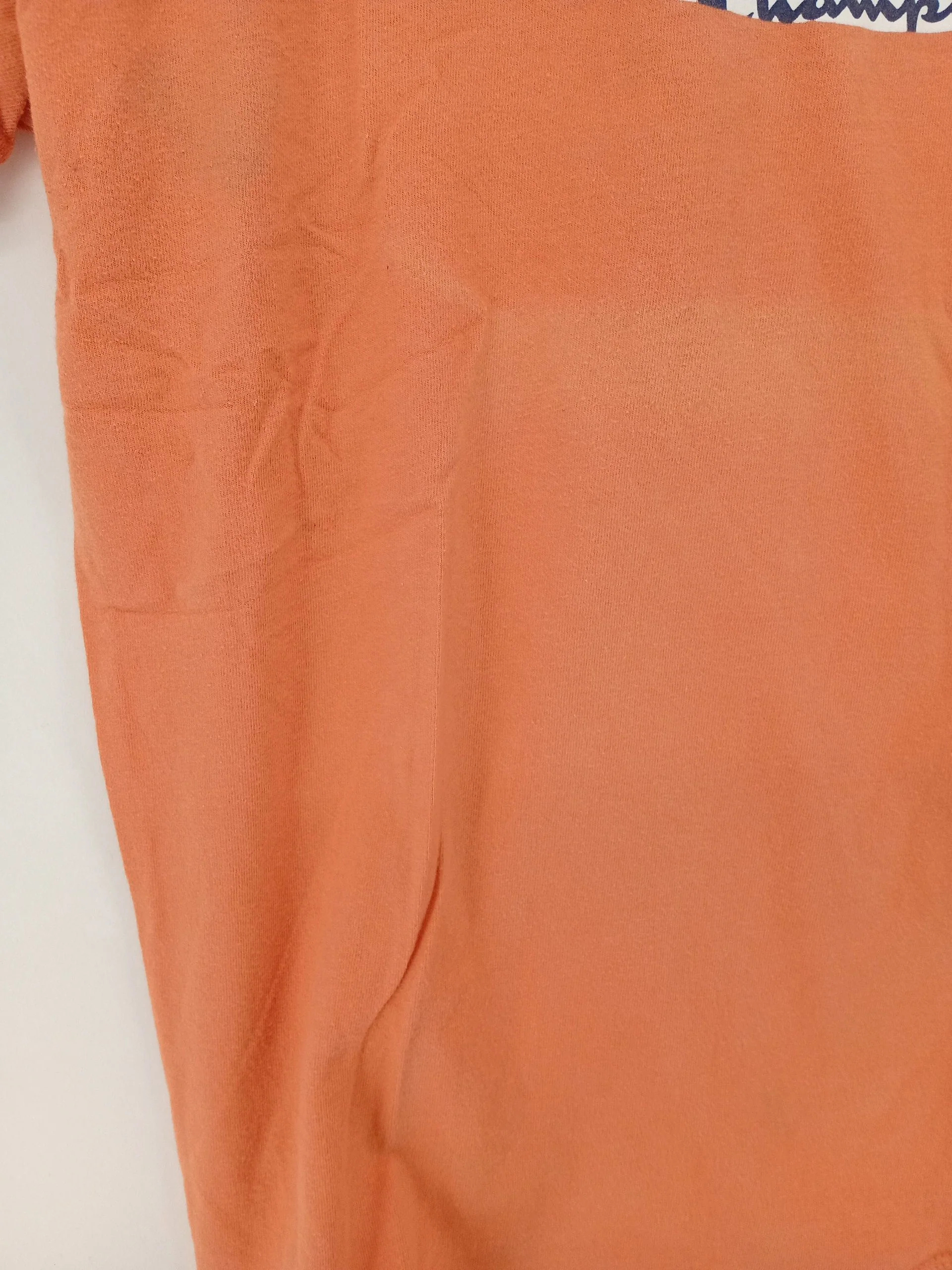 Champion Men's T-Shirt M Orange Graphic 100% Cotton Basic - Image 5
