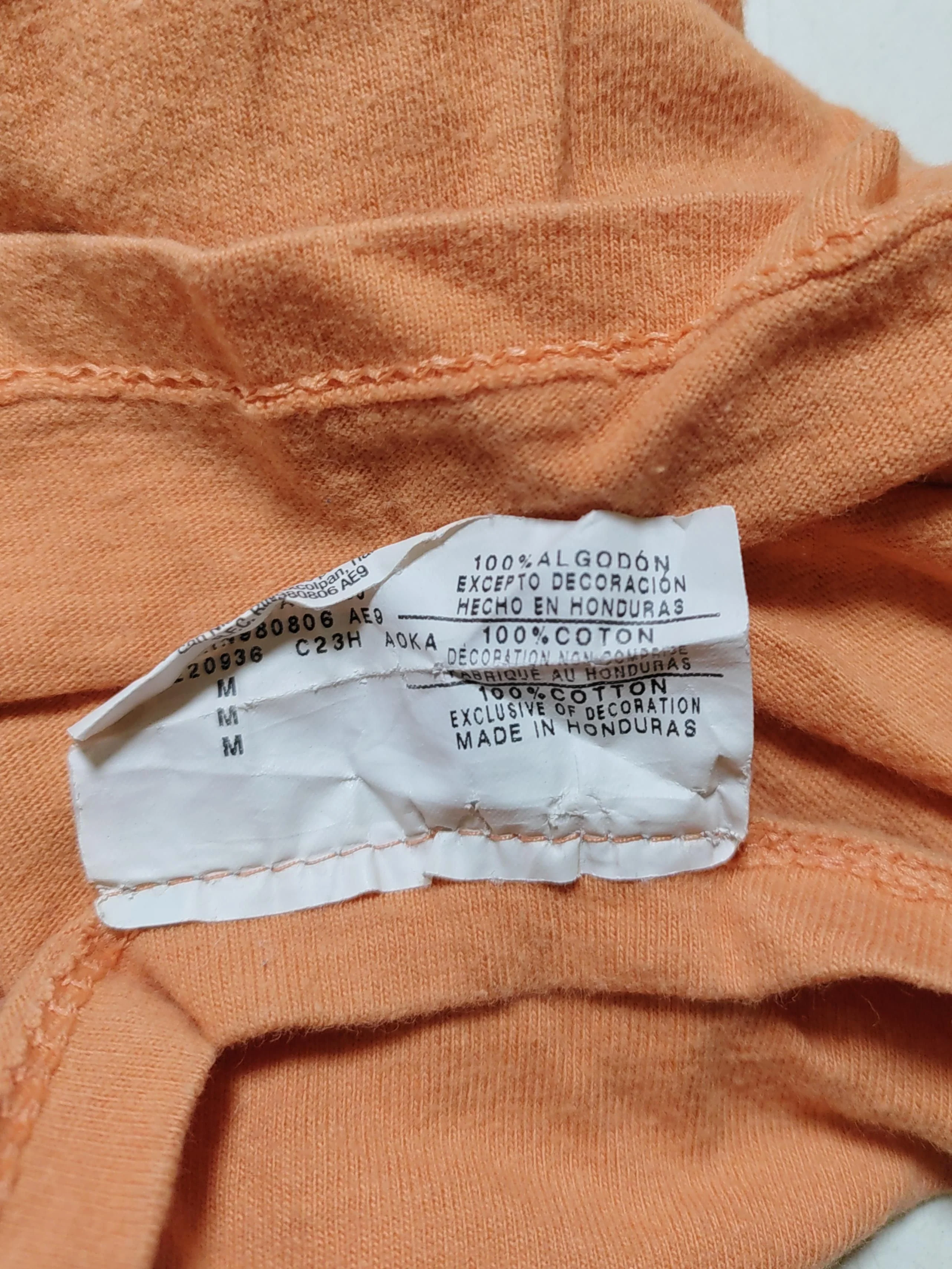 Champion Men's T-Shirt M Orange Graphic 100% Cotton Basic - Image 7