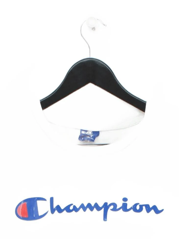 Champion Men's T-Shirt M White Graphic 100% Cotton Basic