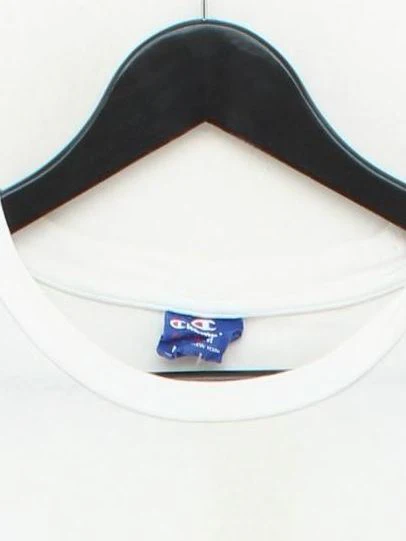 Champion Men's T-Shirt M White Graphic 100% Cotton Basic - Image 3
