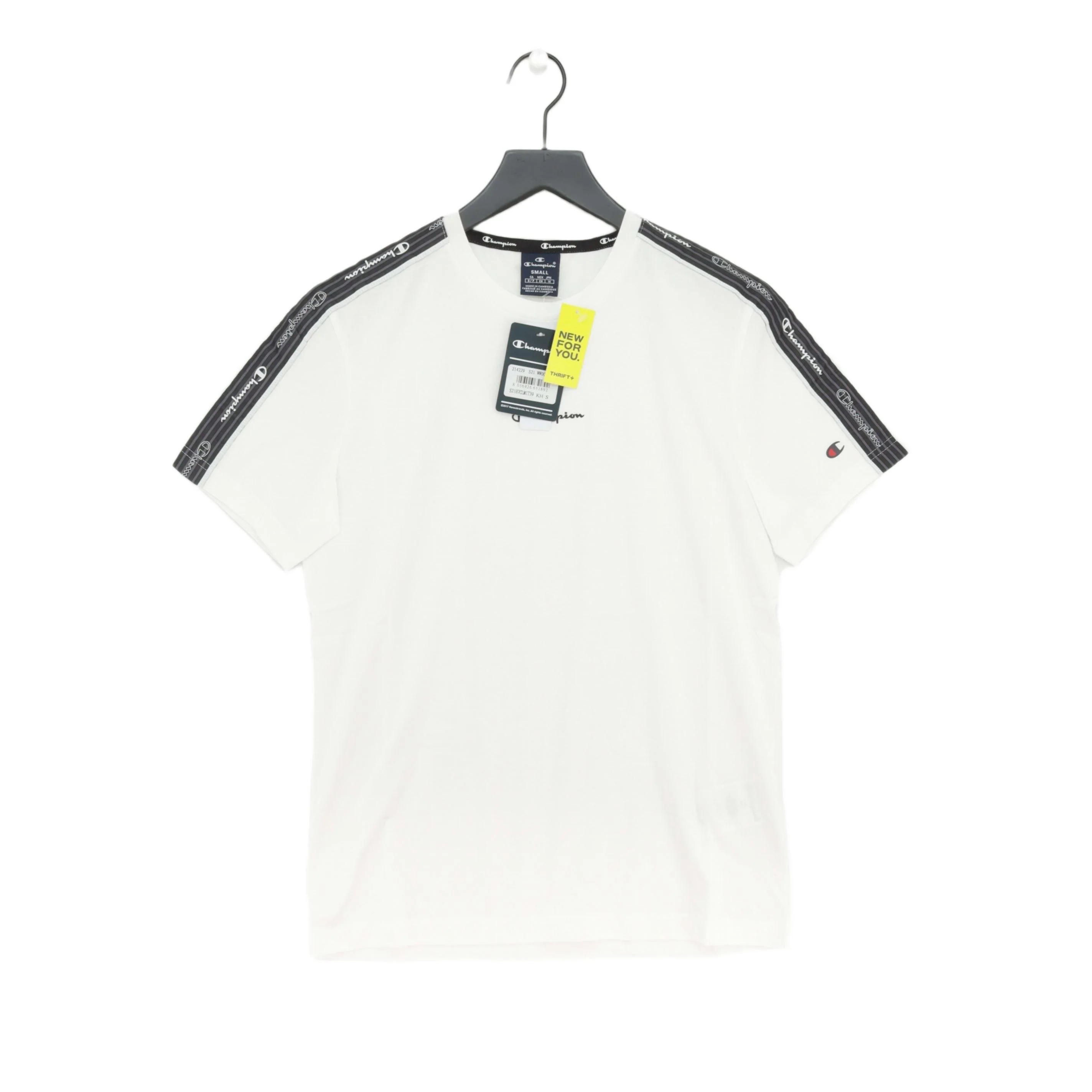 Champion Men's T-Shirt S White 100% Cotton Basic New with tags