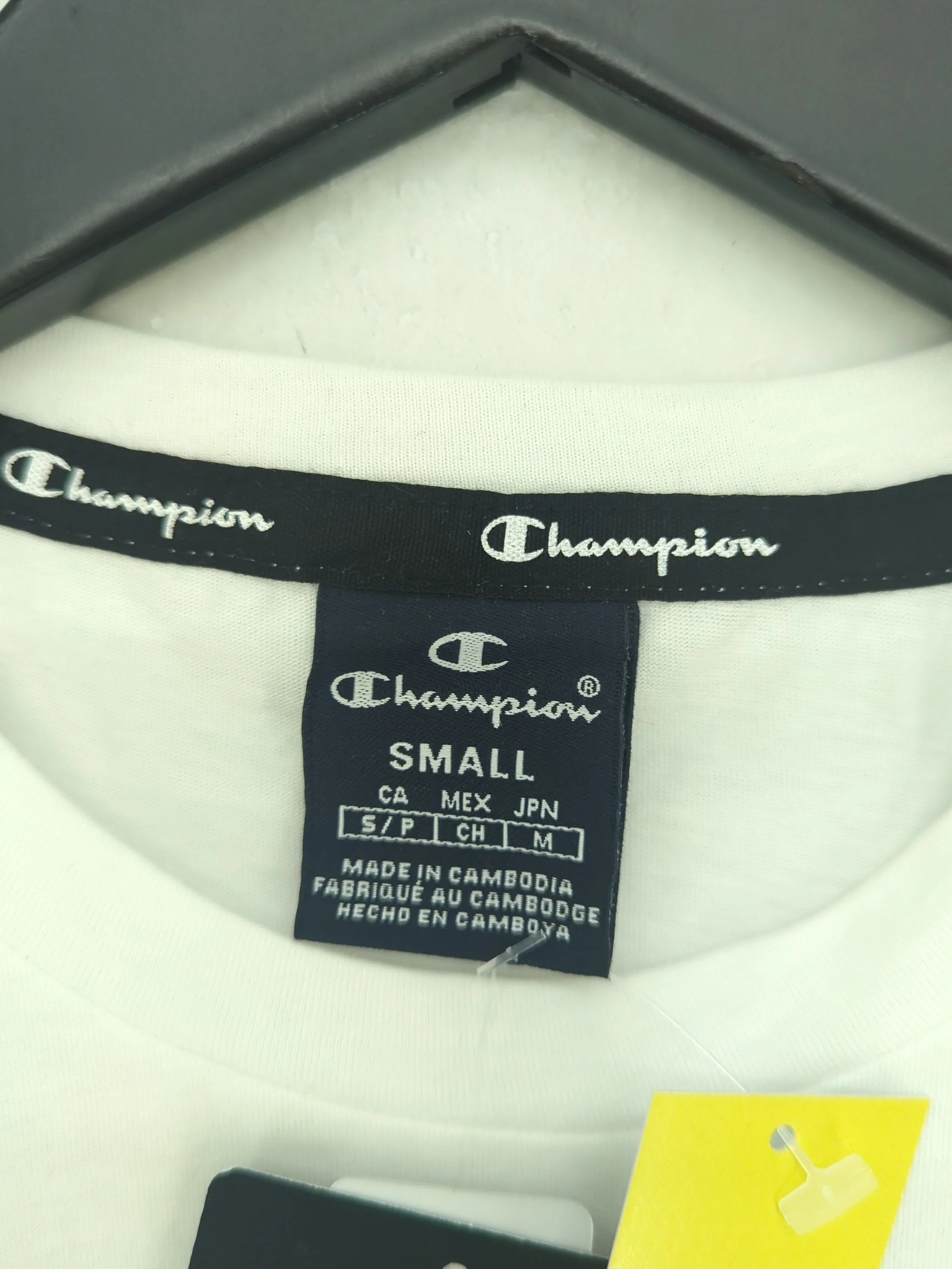 Champion Men's T-Shirt S White 100% Cotton Basic New with tags - Image 5