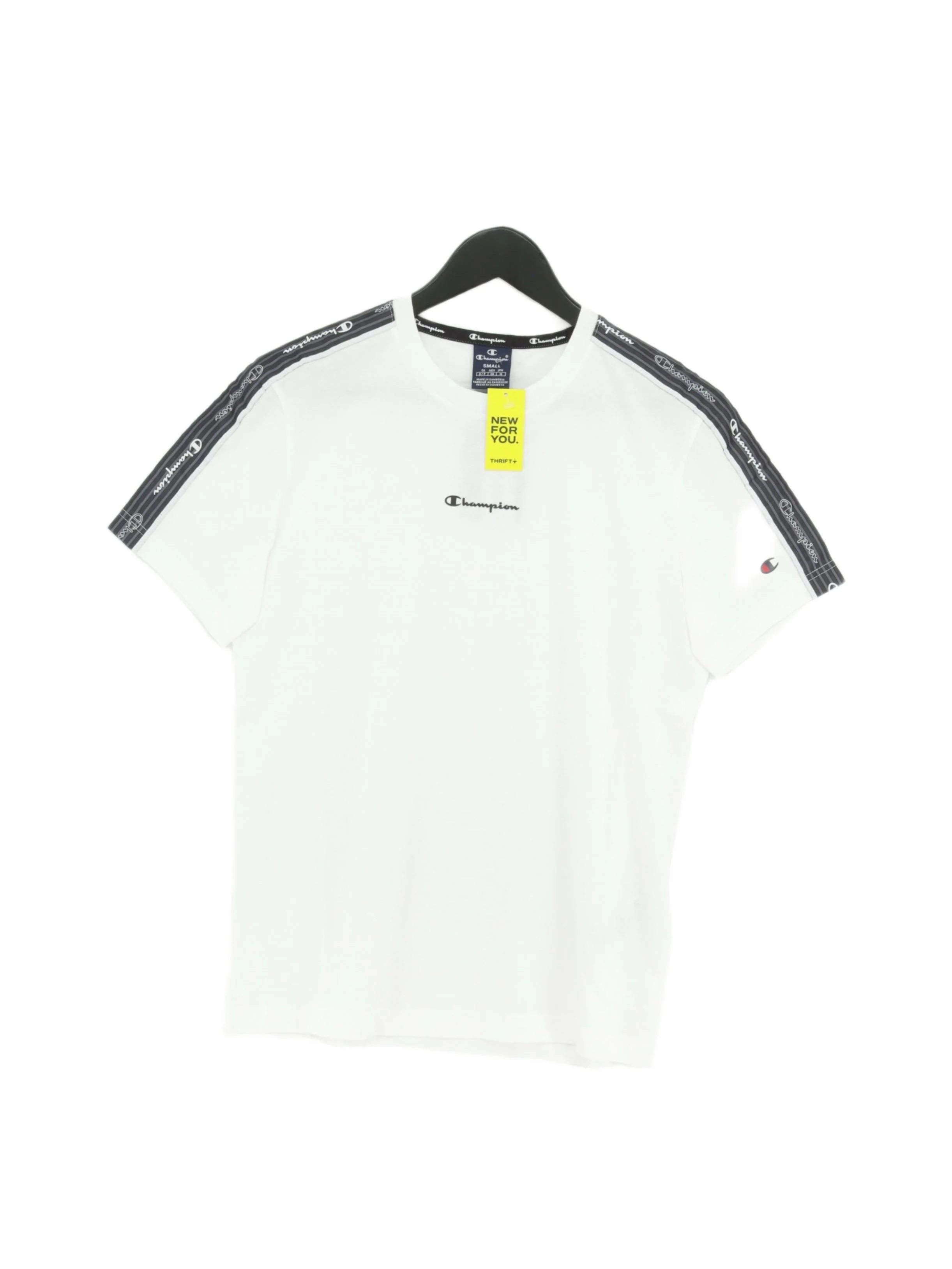 Champion Men's T-Shirt S White 100% Cotton Basic New with tags