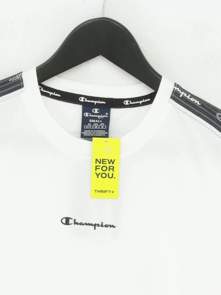 Champion Men's T-Shirt S White 100% Cotton Basic New with tags - Image 3