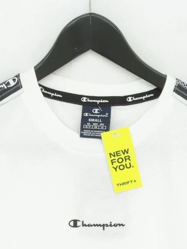 Champion Men's T-Shirt S White 100% Cotton Basic New with tags - Image 3
