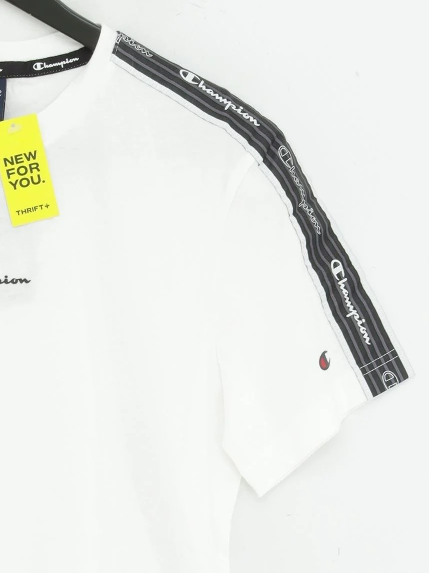 Champion Men's T-Shirt S White 100% Cotton Basic New with tags - Image 4