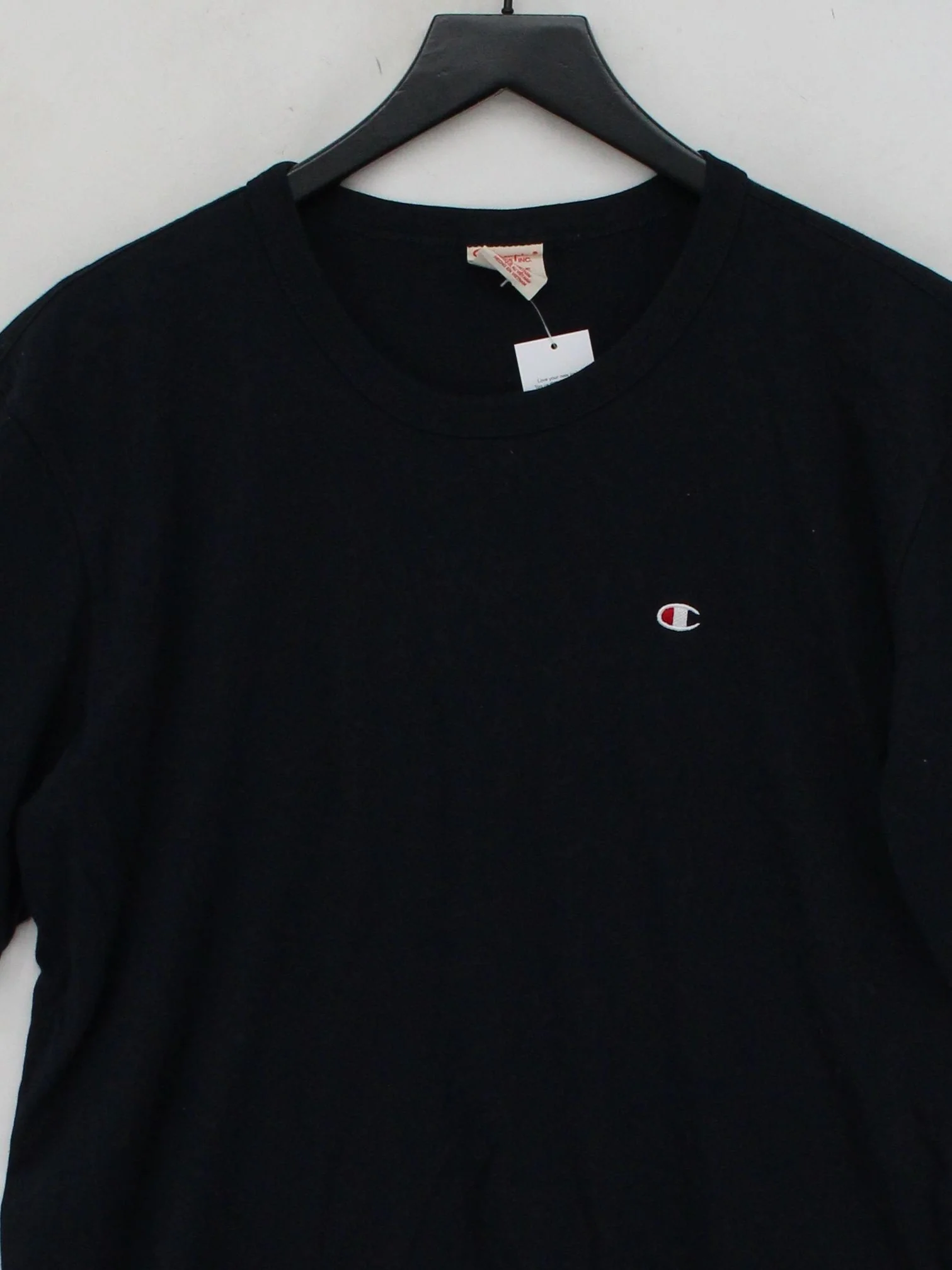 Champion Men's T-Shirt XL Black 100% Cotton Basic - Image 3