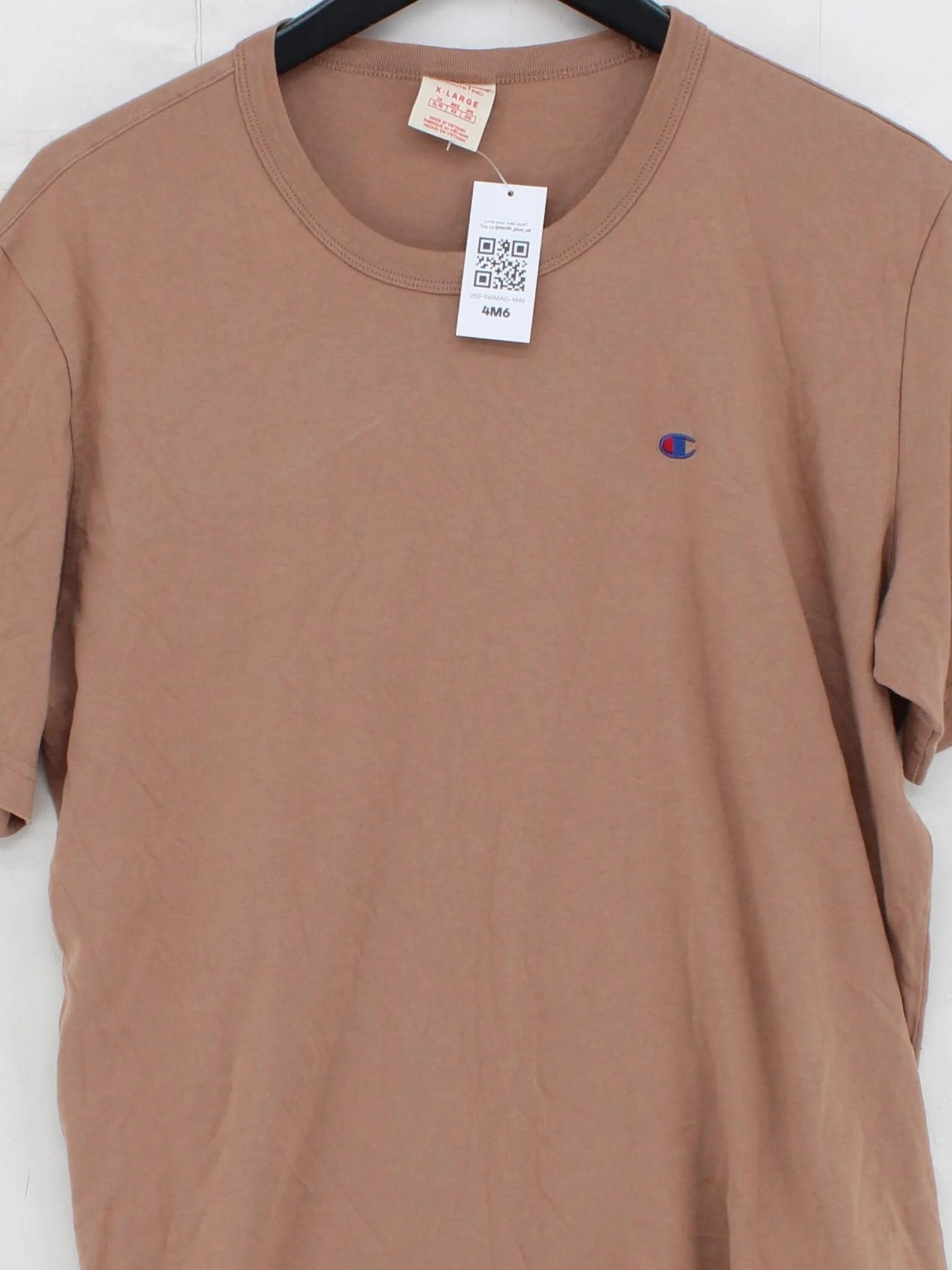 Champion Men's T-Shirt XL Brown 100% Cotton Basic - Image 3