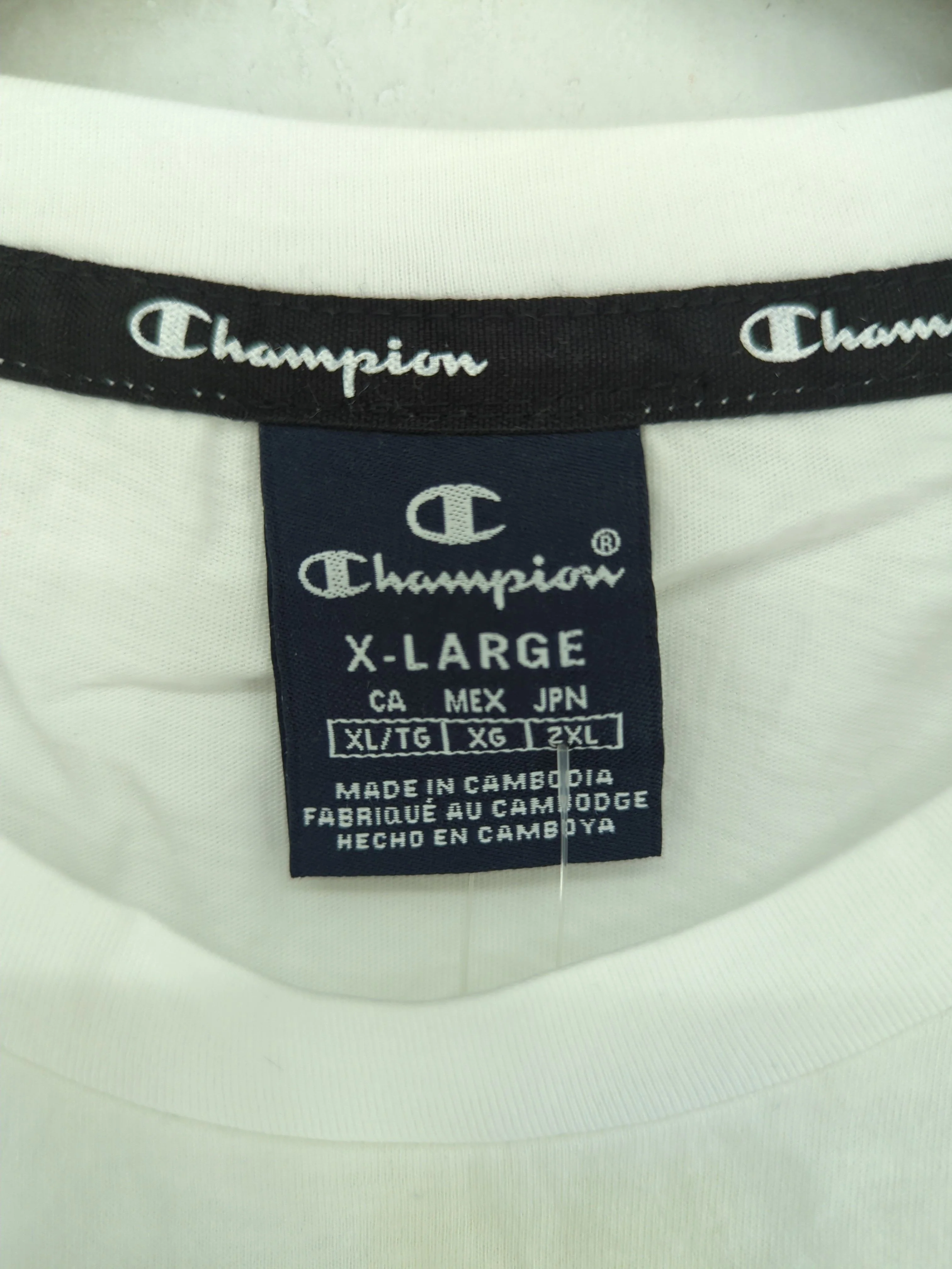 Champion Men's T-Shirt XL White 100% Cotton Basic New with tags - Image 5