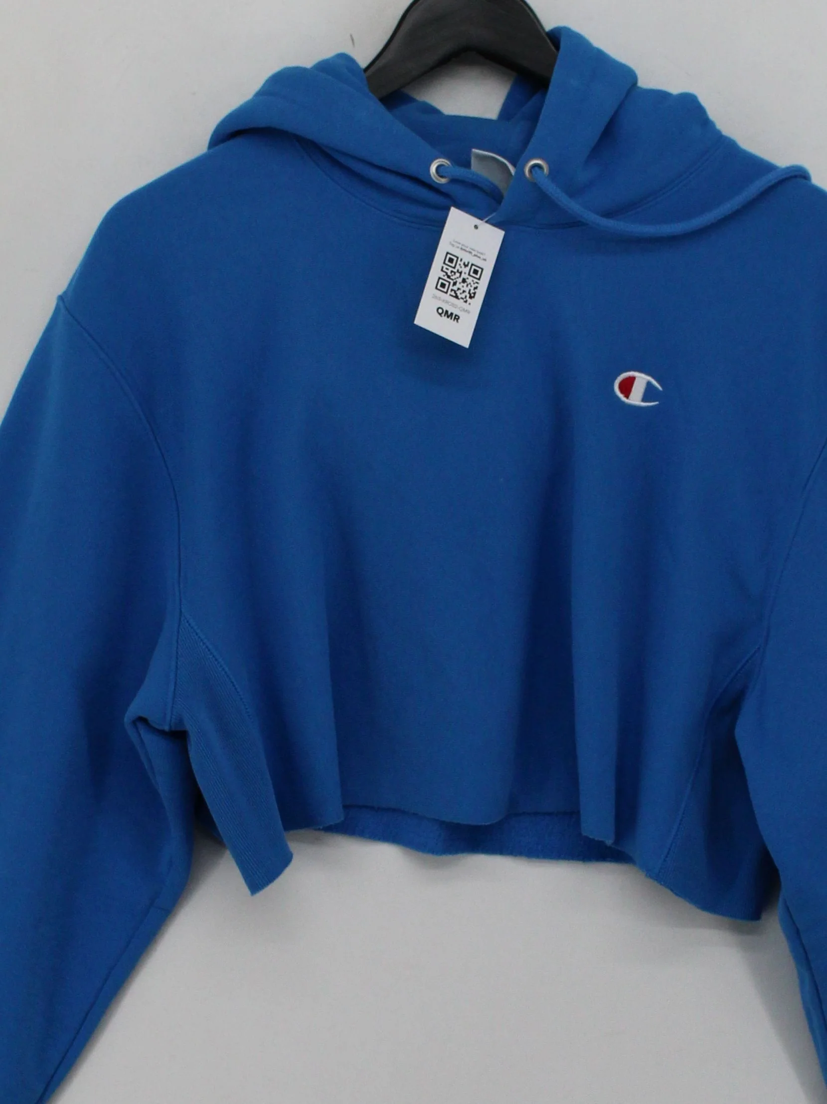 Champion Women's Hoodie S Blue Cotton with Polyester Pullover - Image 3