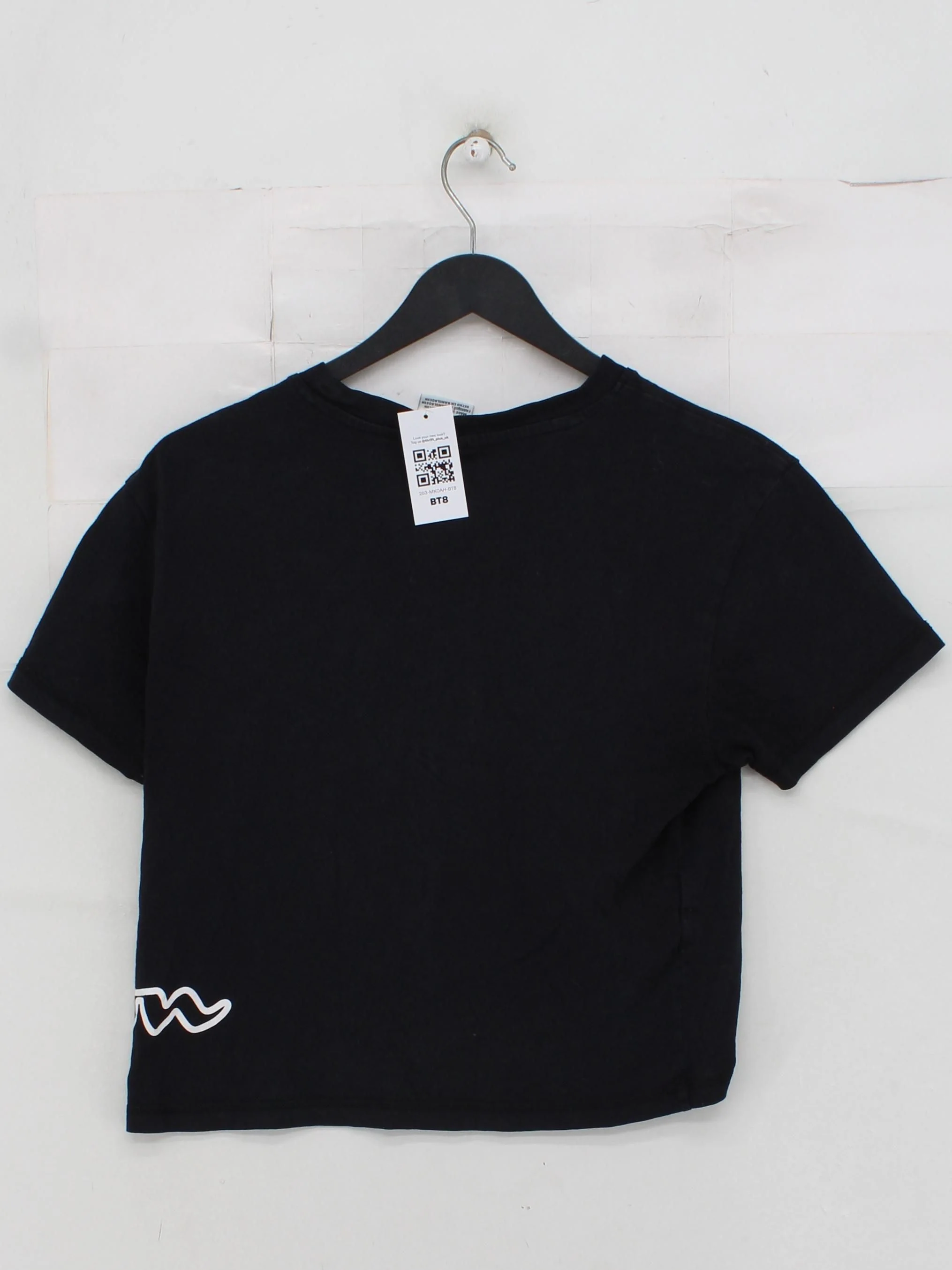 Champion Women's T-Shirt S Black 100% Cotton Basic - Image 2