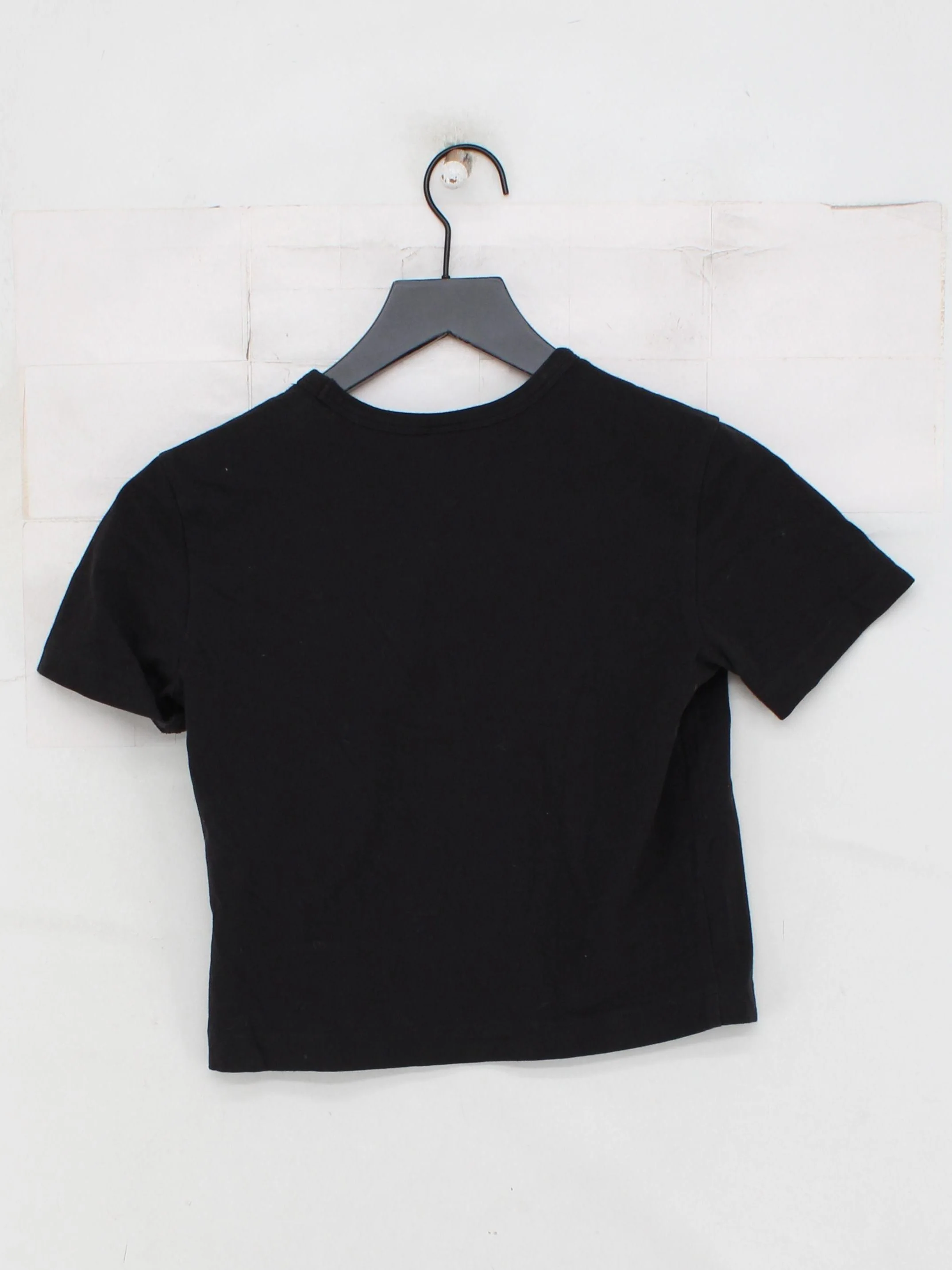 Champion Women's T-Shirt S Black Cotton with Elastane Basic - Image 2