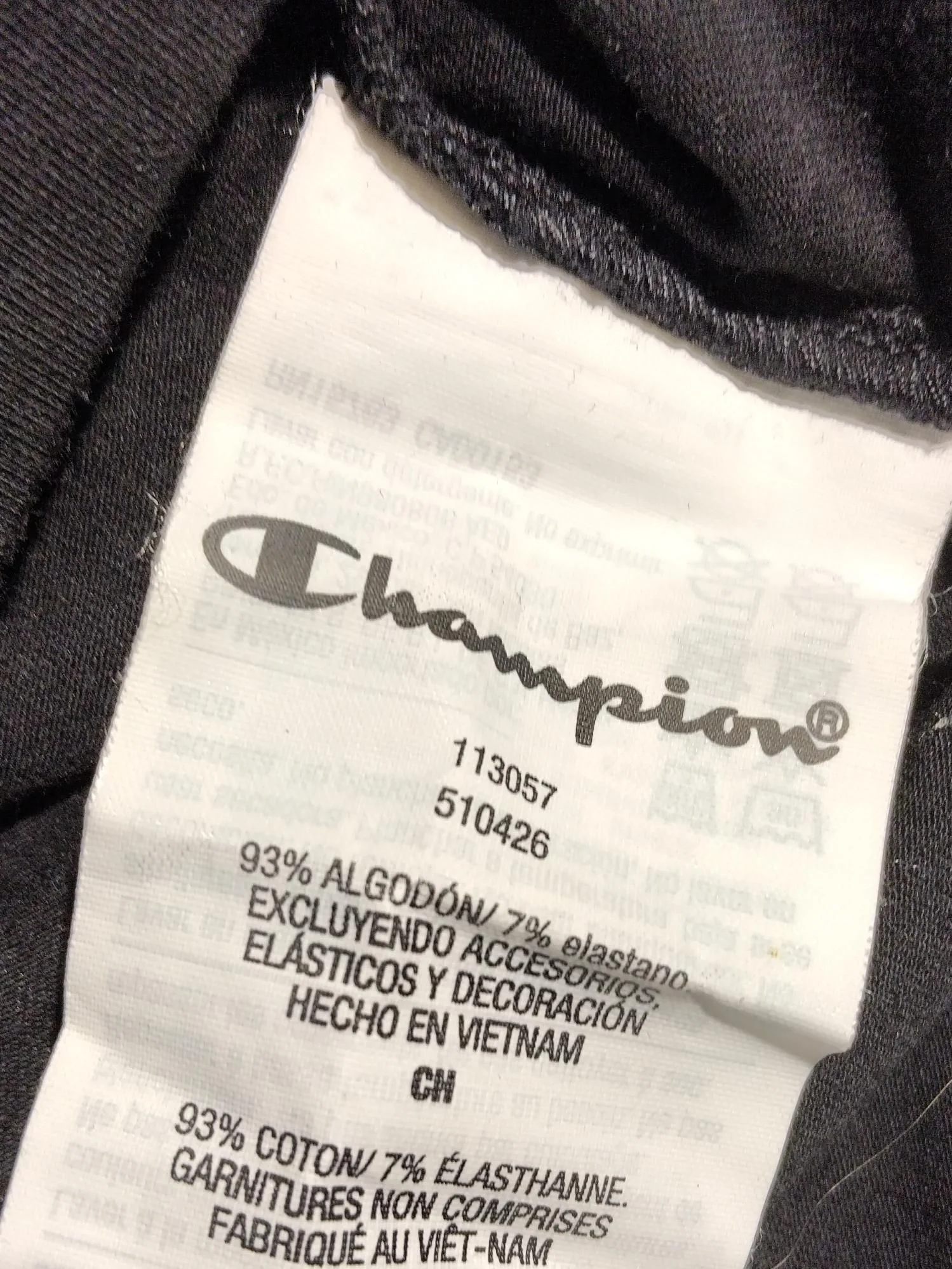 Champion Women's T-Shirt S Black Cotton with Elastane Basic - Image 7