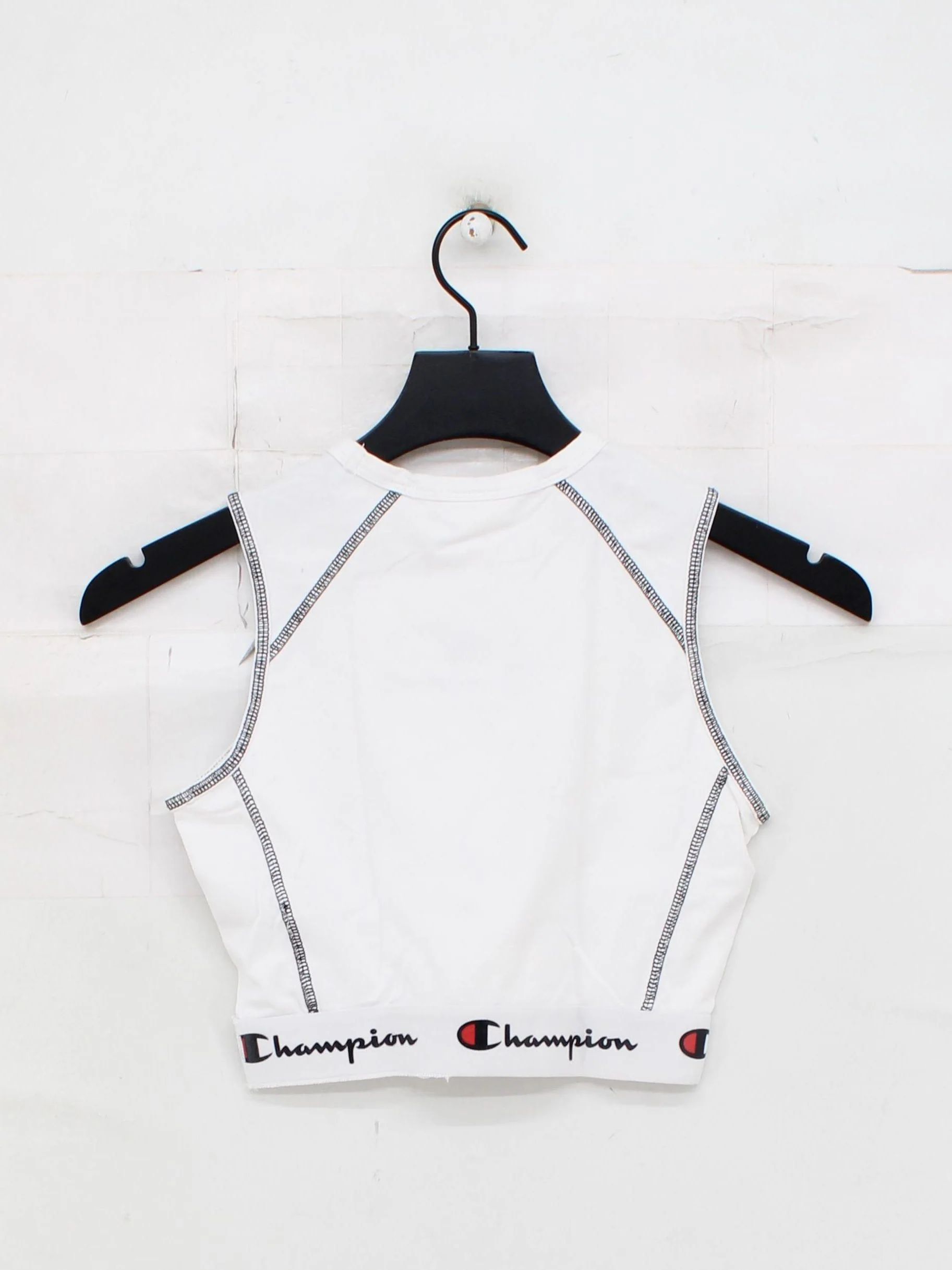Champion Women's T-Shirt XS White 100% Other Sleeveless Basic - Image 2