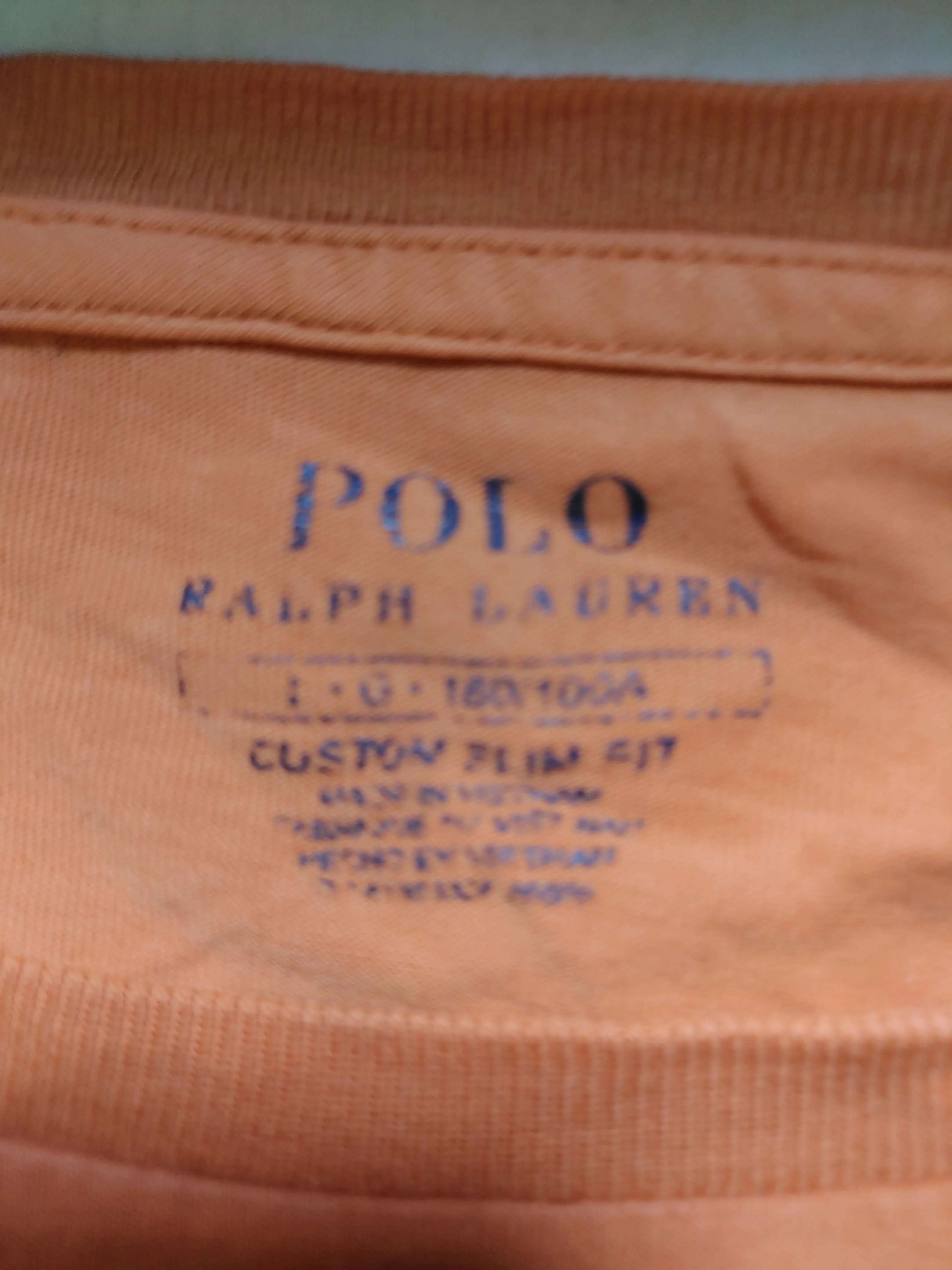 Chaps Ralph Lauren Men's T-Shirt L Orange 100% Cotton Basic - Image 5