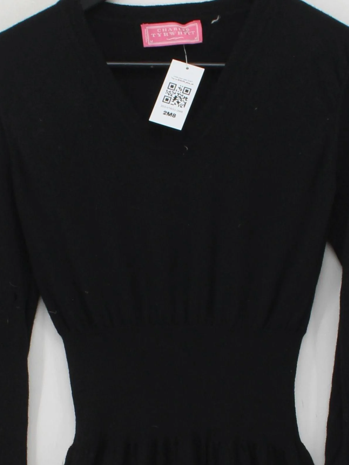 Charles Tyrwhitt Jumper Mini Dress M in Black - Image 3