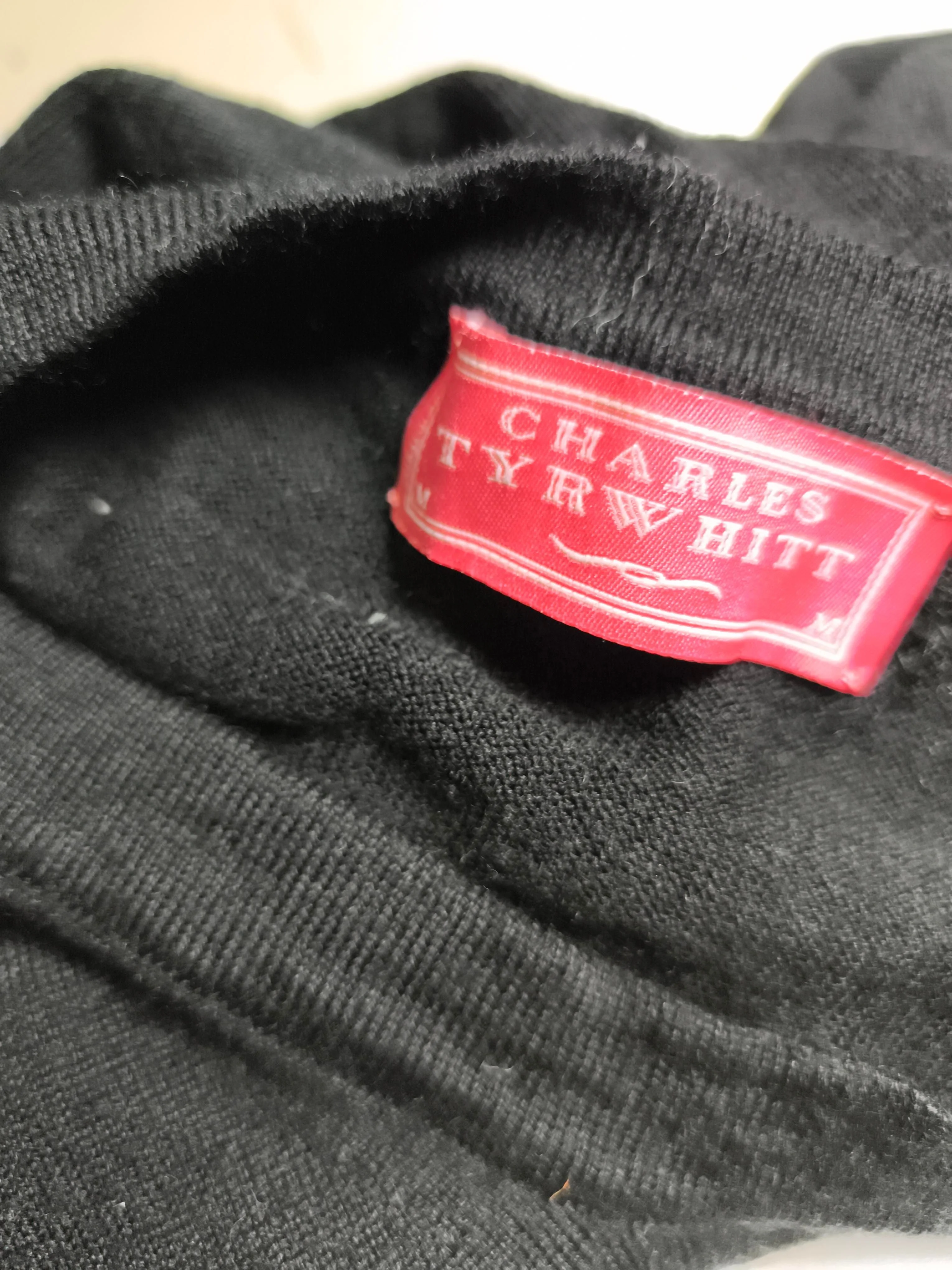 Charles Tyrwhitt Jumper Mini Dress M in Black - Image 6