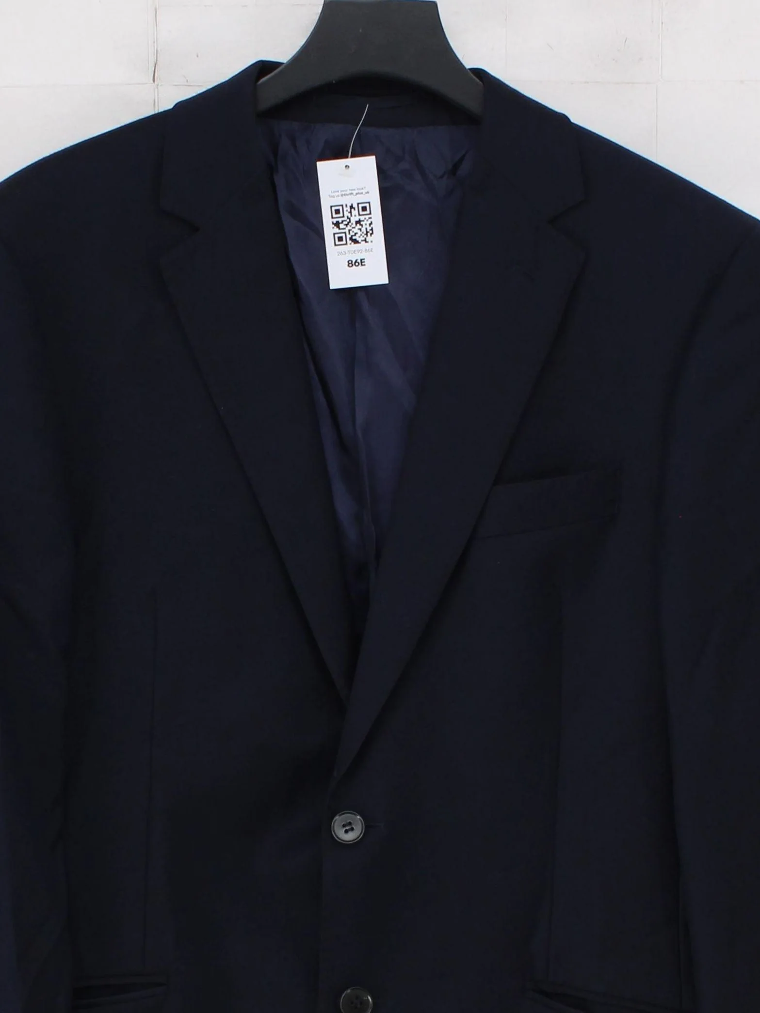 Charles Tyrwhitt Men's Blazer L Blue 100% Wool Overcoat - Image 3