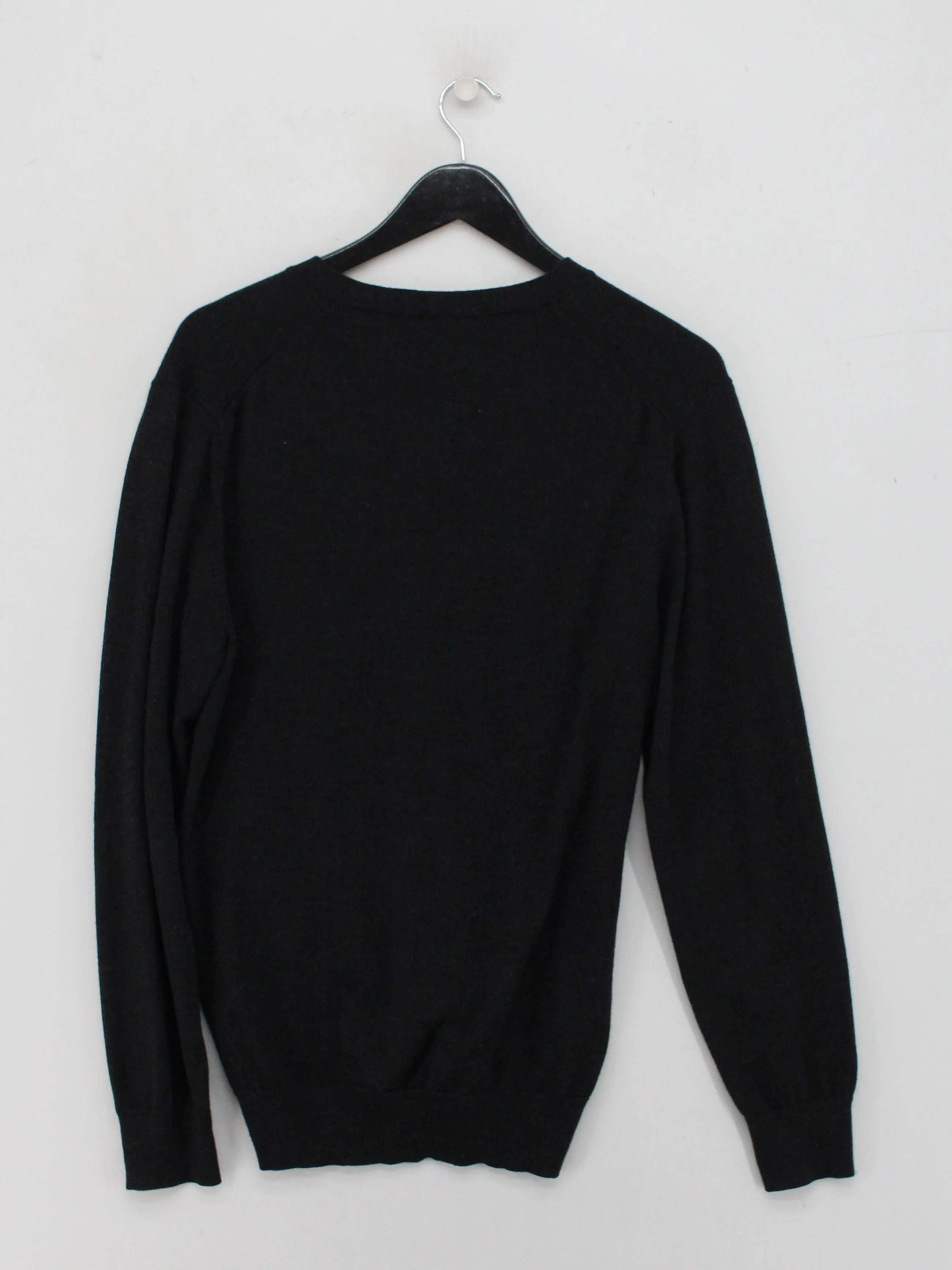Charles Tyrwhitt Men's Cardigan M Black 100% Wool V-Neck Cardigan - Image 2