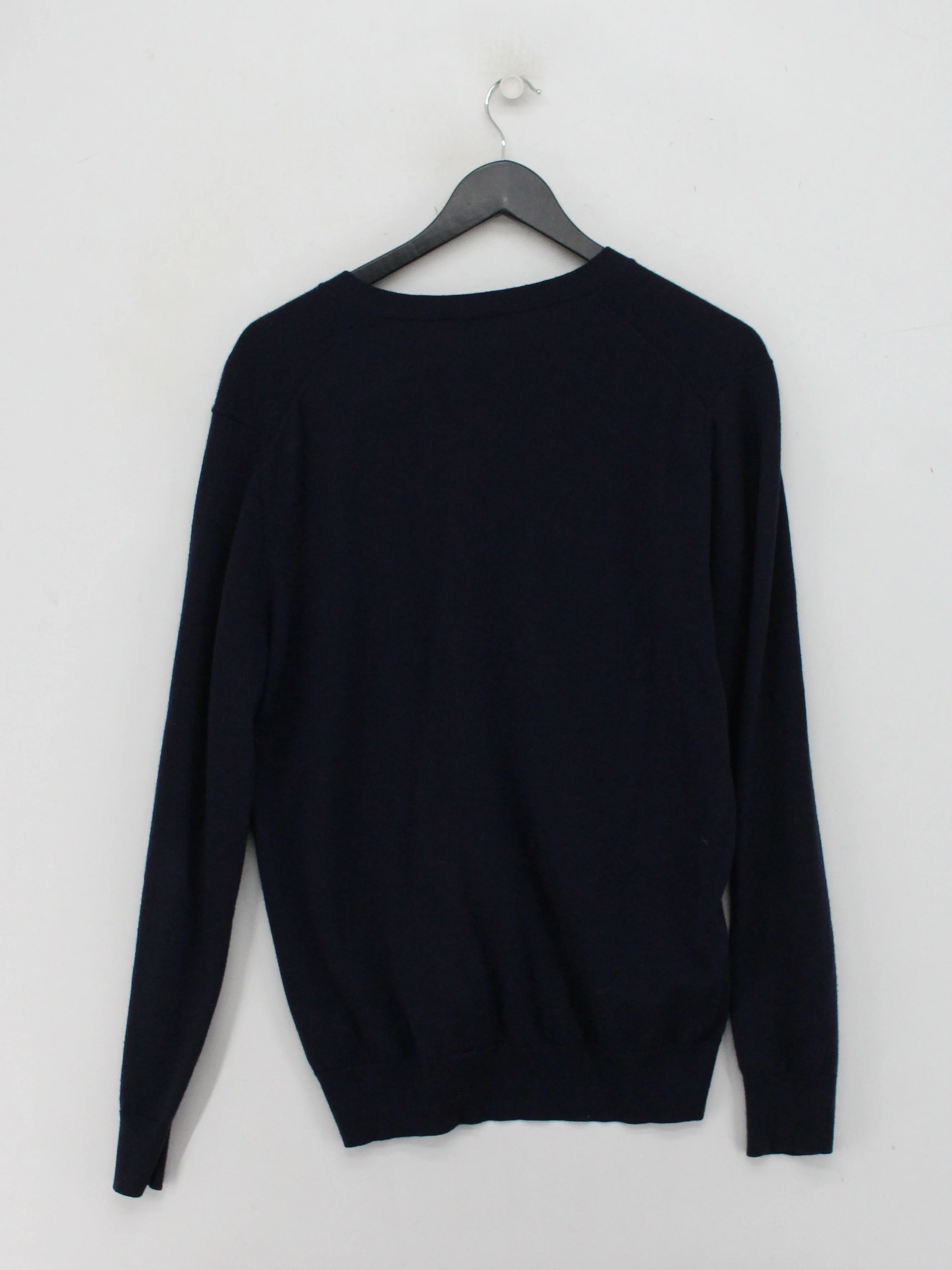 Charles Tyrwhitt Men's Cardigan M Blue 100% Wool V-Neck Cardigan - Image 2