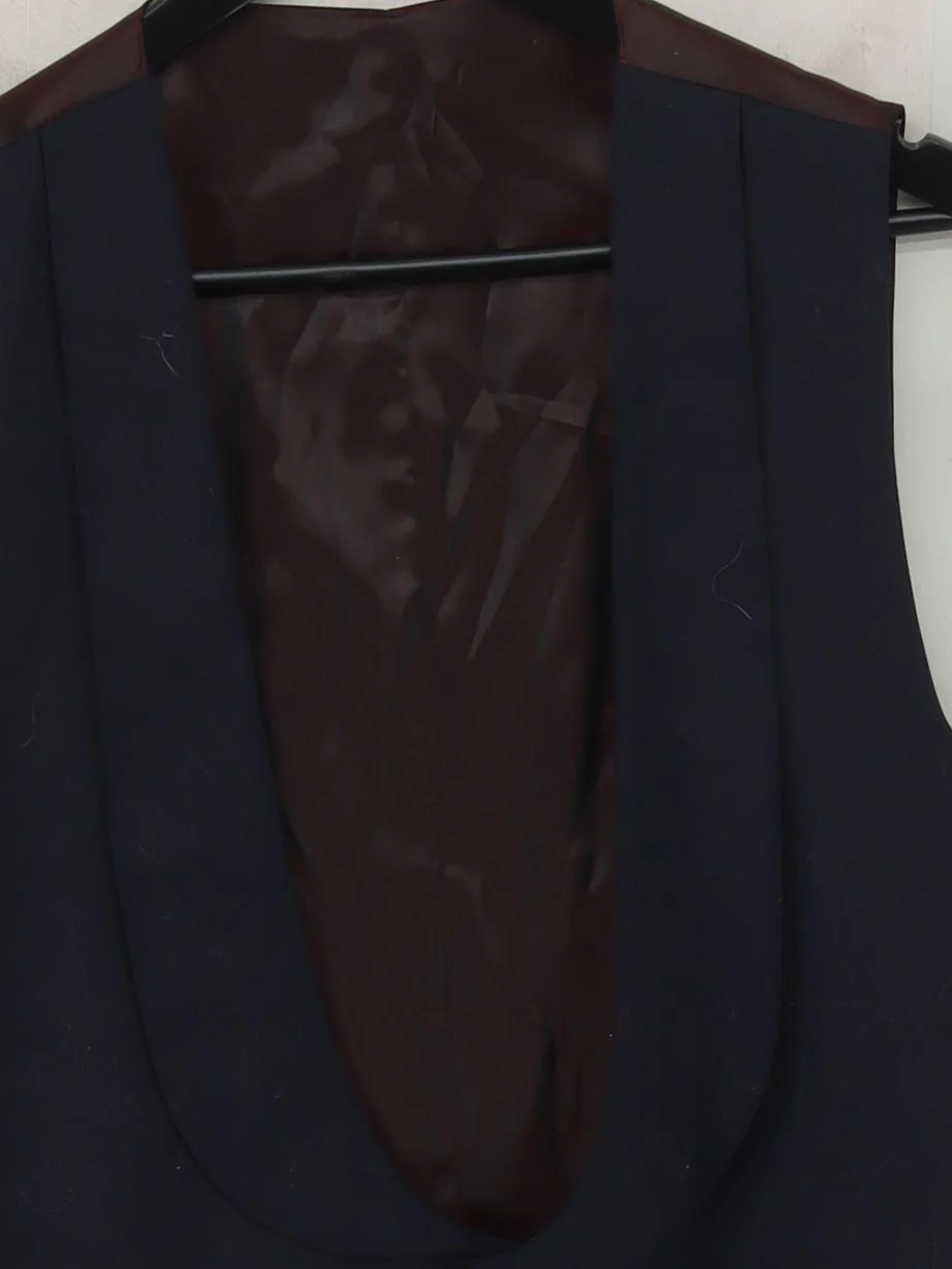 Charles Tyrwhitt Men's Coat Chest: 44 in Blue Wool - Image 3