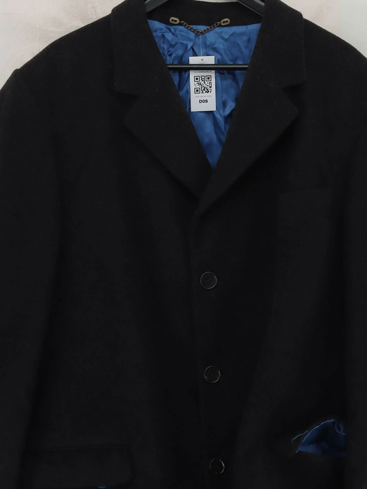 Charles Tyrwhitt Men's Coat Chest: 46 in Black Wool - Image 3
