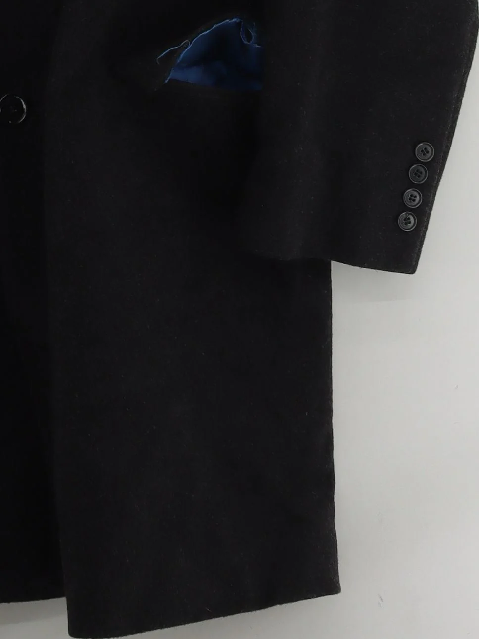Charles Tyrwhitt Men's Coat Chest: 46 in Black Wool - Image 4