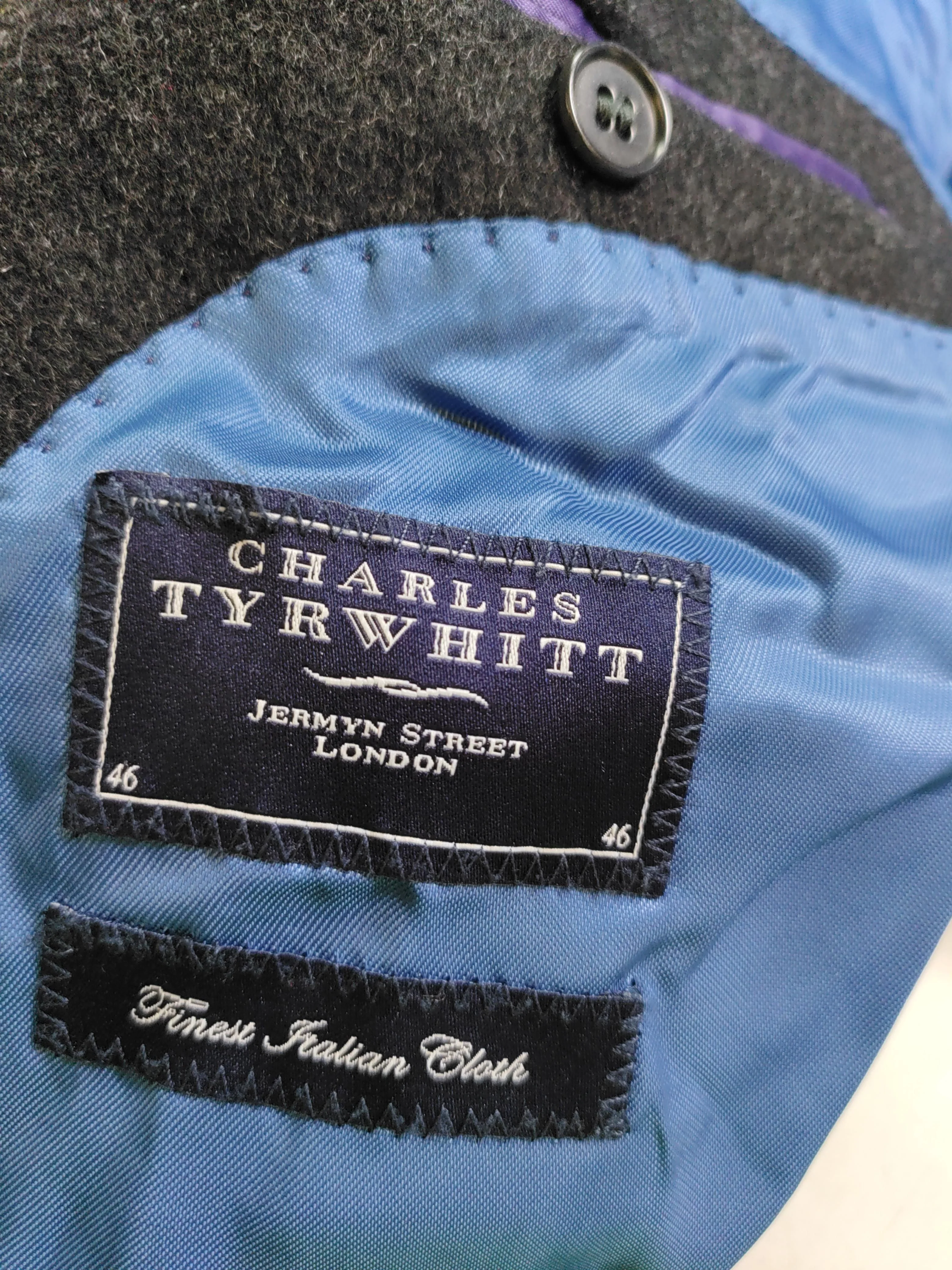 Charles Tyrwhitt Men's Coat Chest: 46 in Black Wool - Image 6