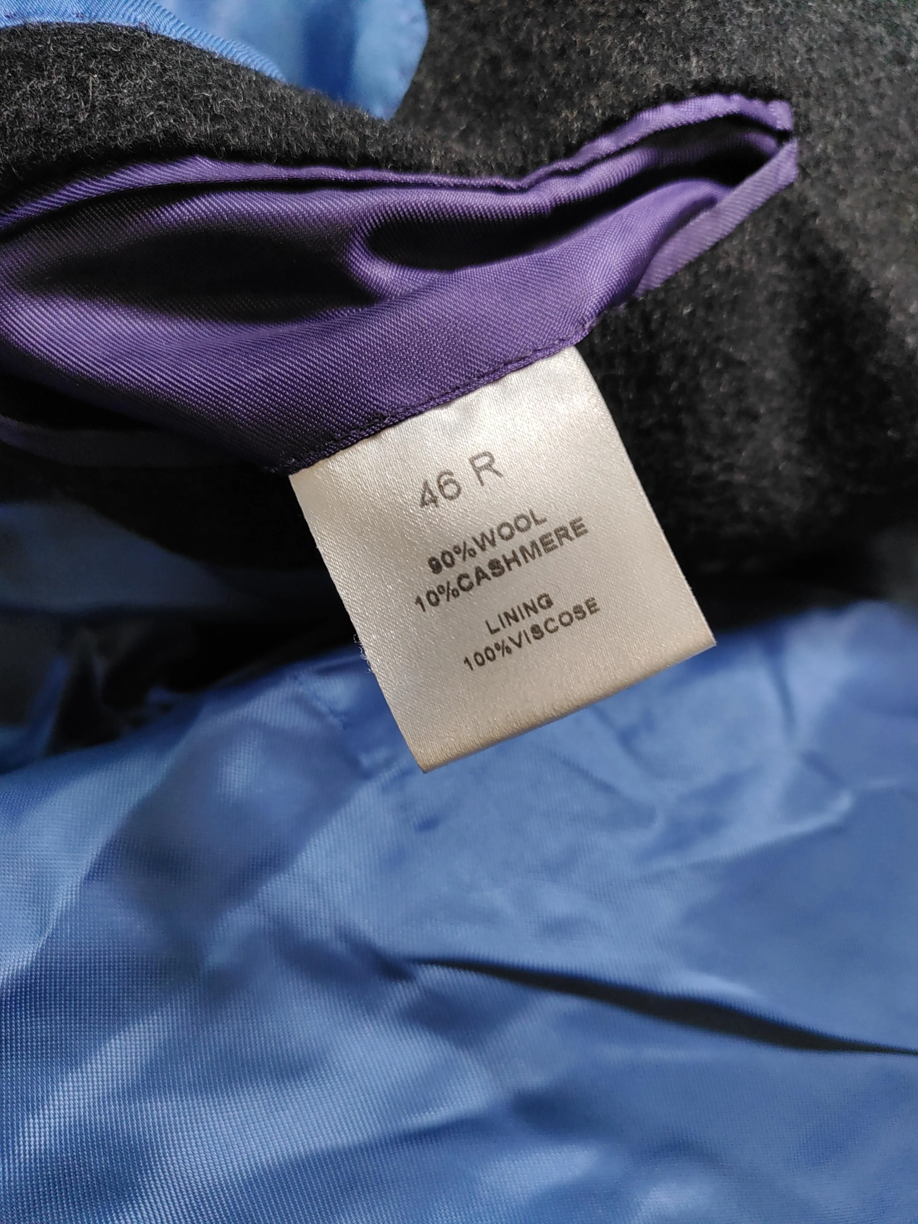 Charles Tyrwhitt Men's Coat Chest: 46 in Black Wool - Image 7