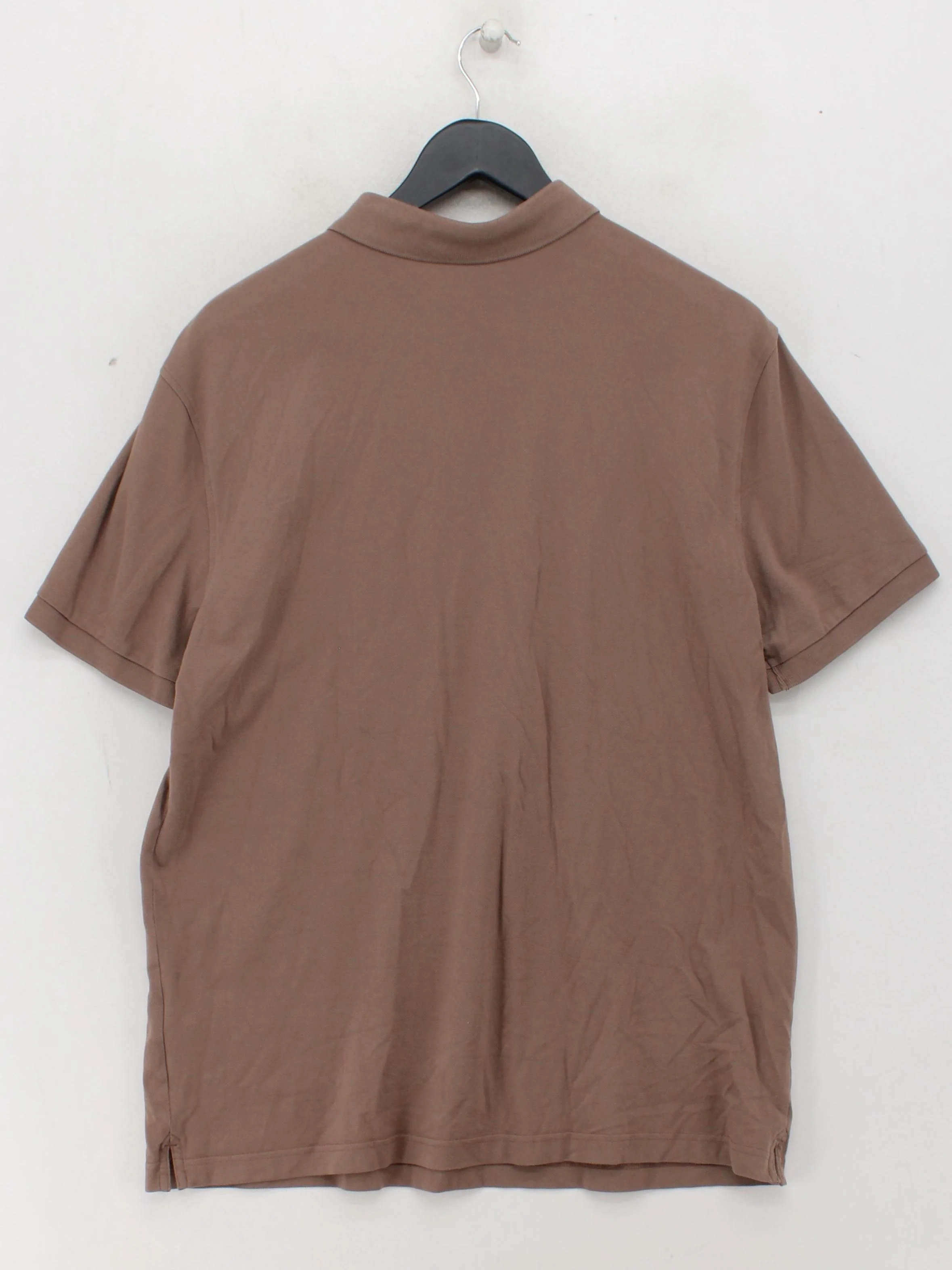 Charles Tyrwhitt Men's Polo L Brown Cotton with Elastane Basic - Image 2
