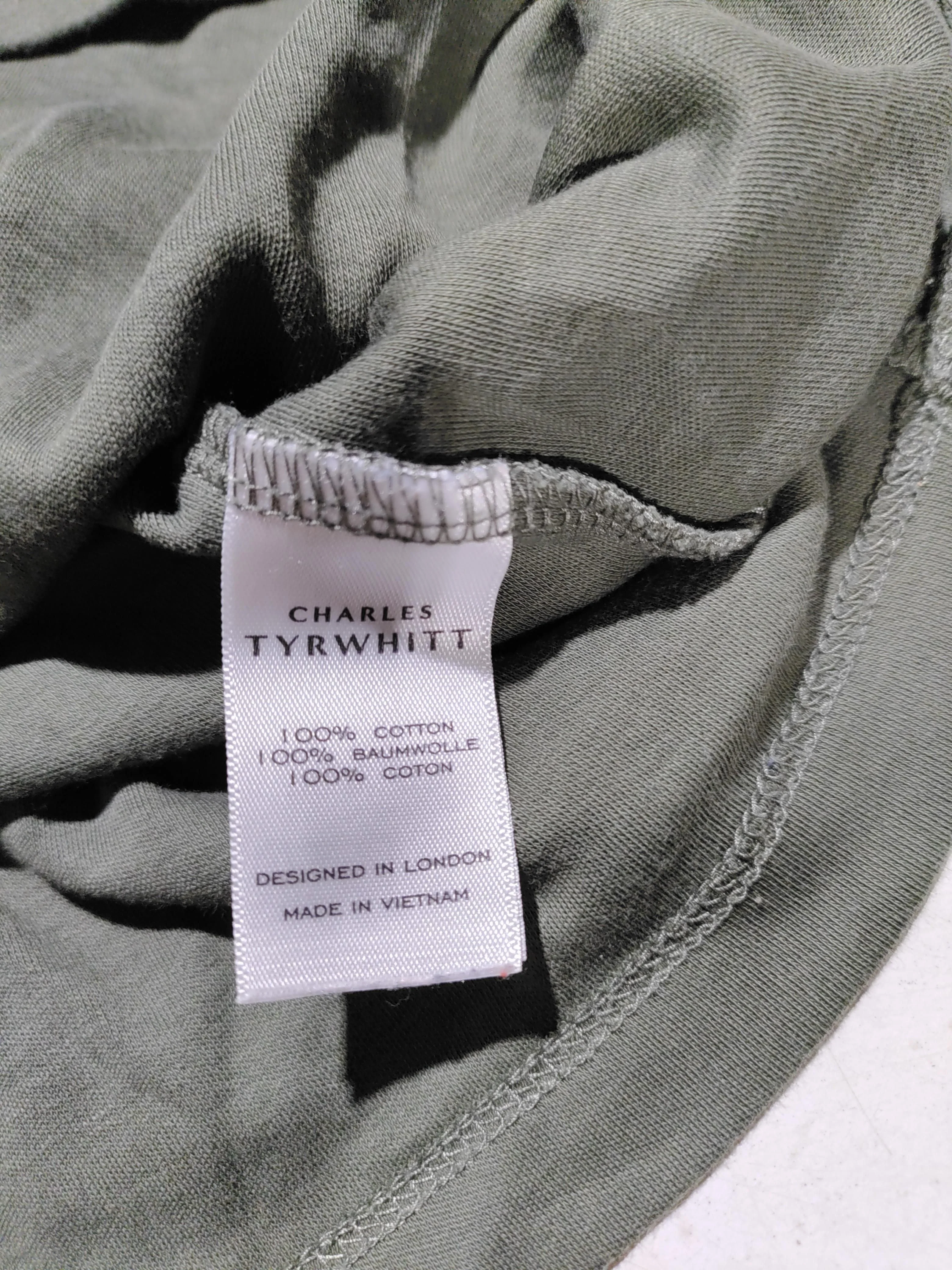 Charles Tyrwhitt Men's Polo L Green 100% Cotton Basic - Image 6