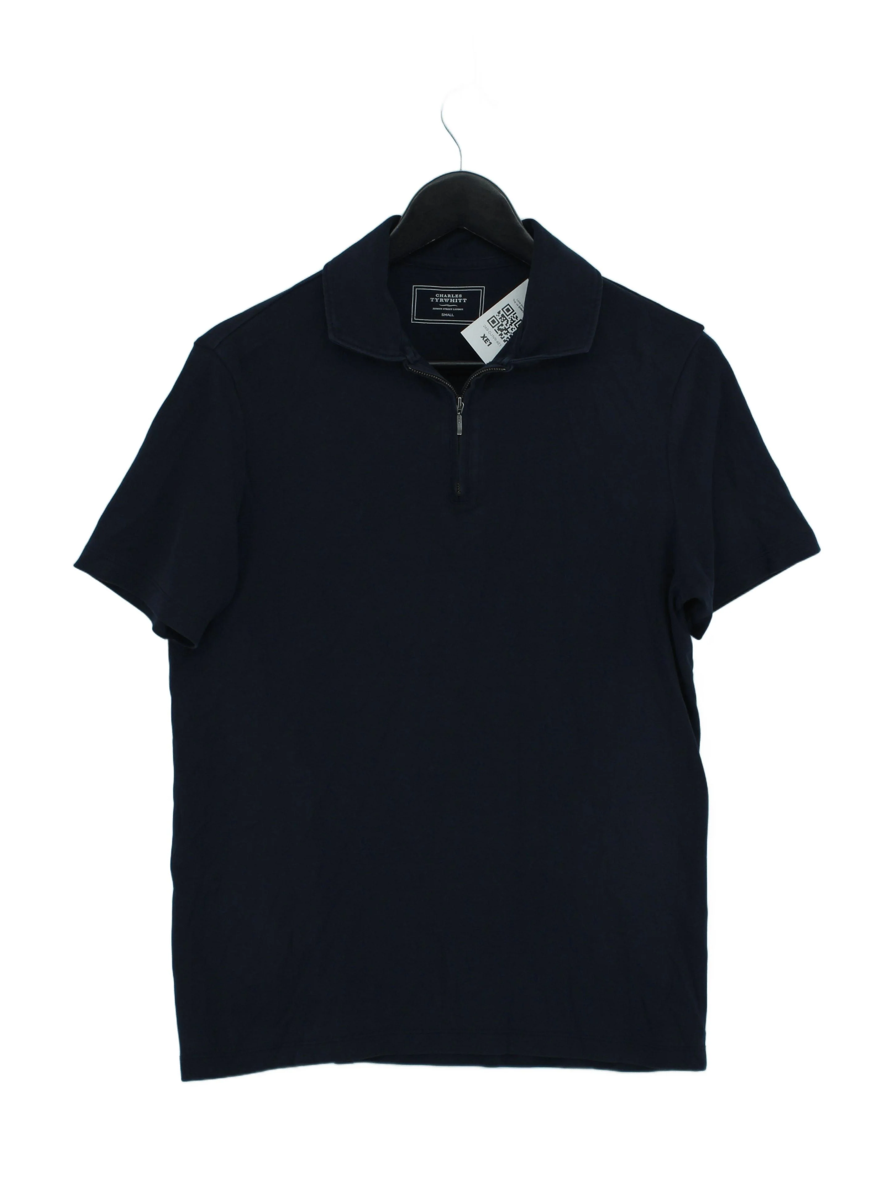 Charles Tyrwhitt Men's Polo S Blue 100% Cotton Basic