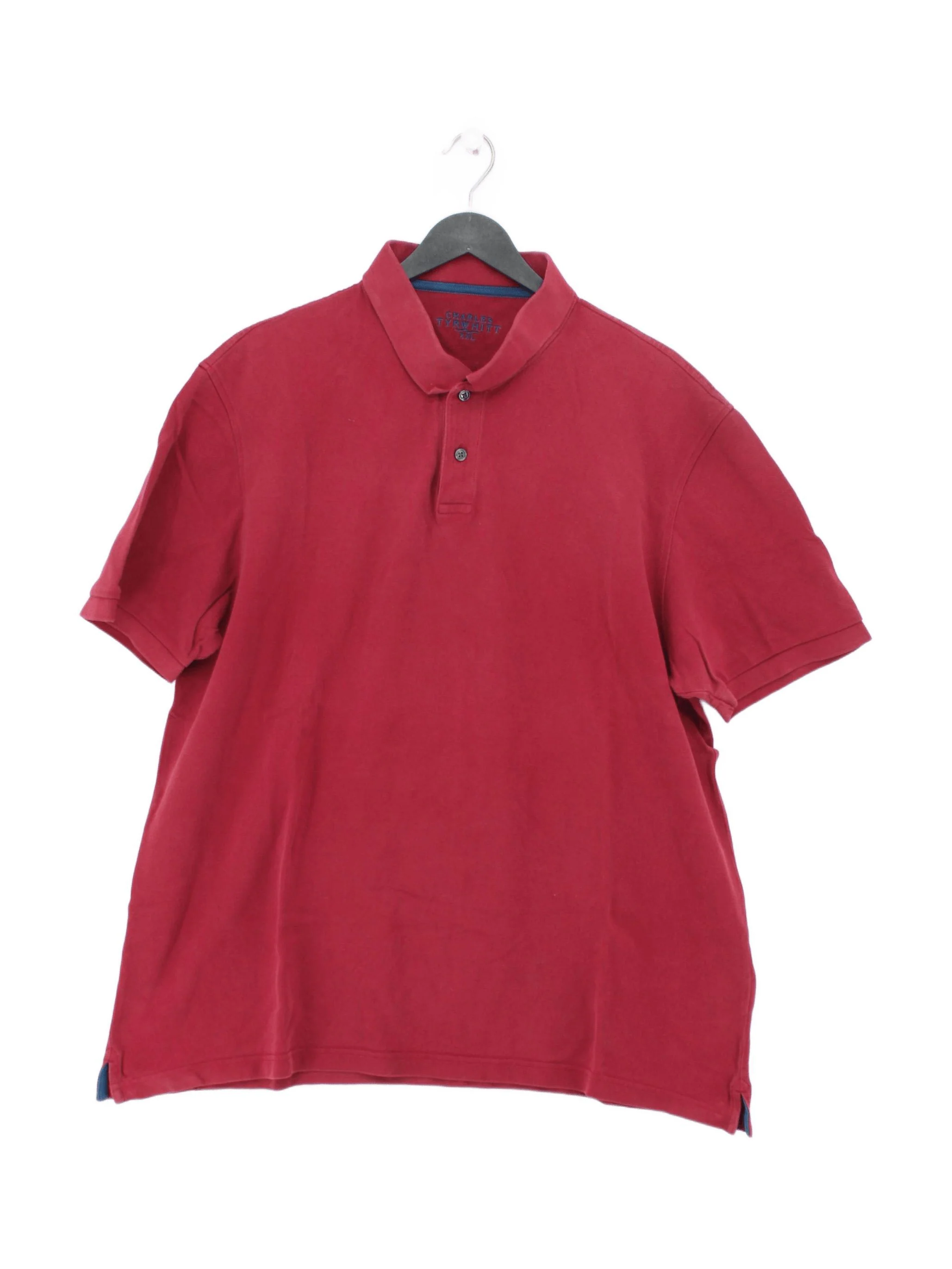Charles Tyrwhitt Men's Polo XXL Red 100% Cotton Basic