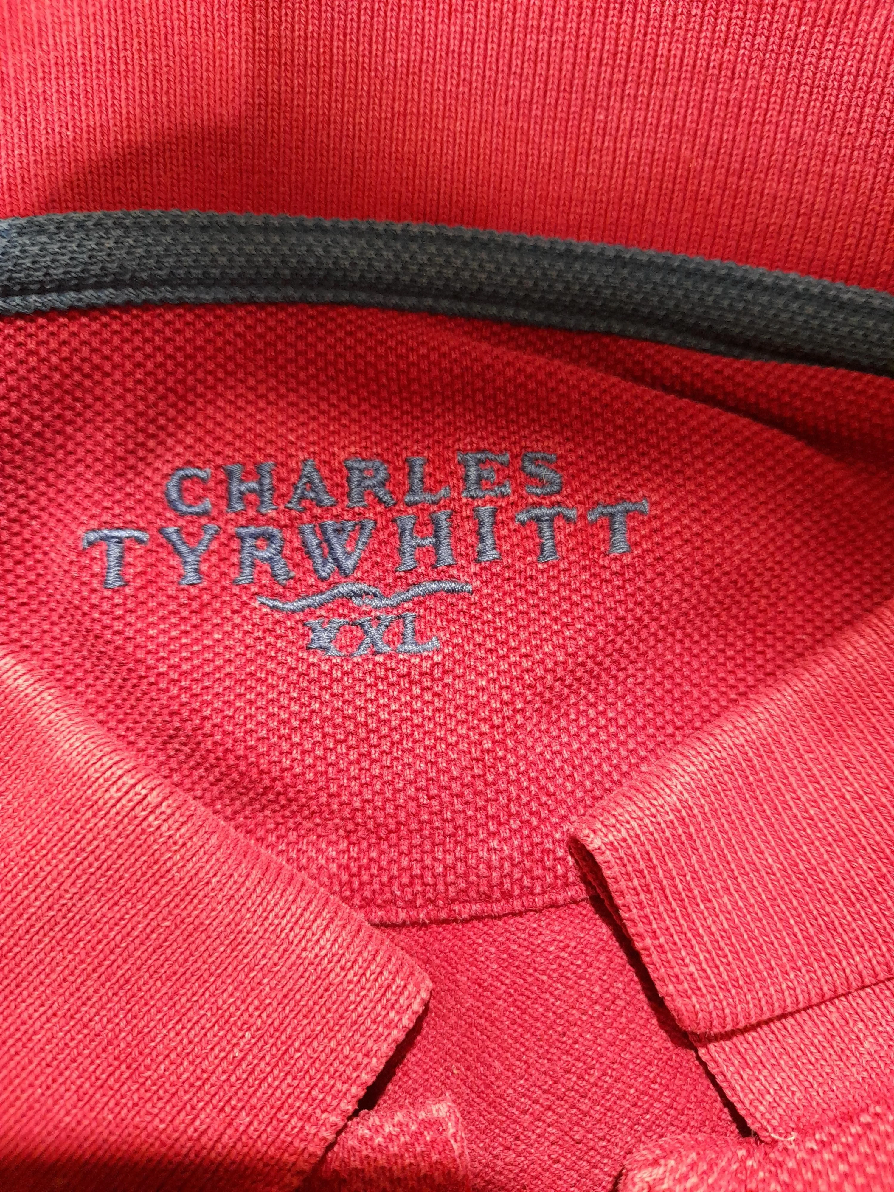 Charles Tyrwhitt Men's Polo XXL Red 100% Cotton Basic - Image 5